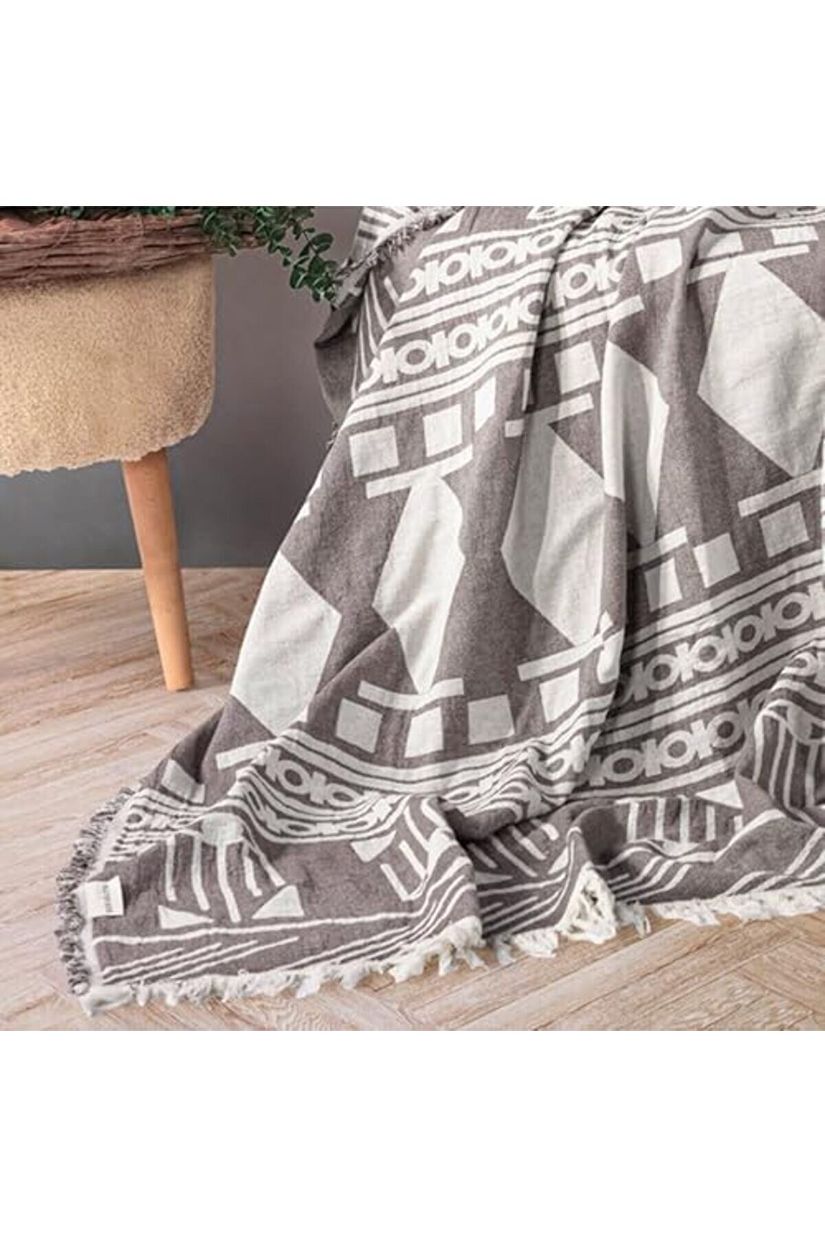 Tknszrshop Tekstıl Lüks 100% Pamuk Koltuk Şalı Tv Battani̇yesi̇, Geni̇ş 130X170 Cm Yüksek Kali̇teli̇