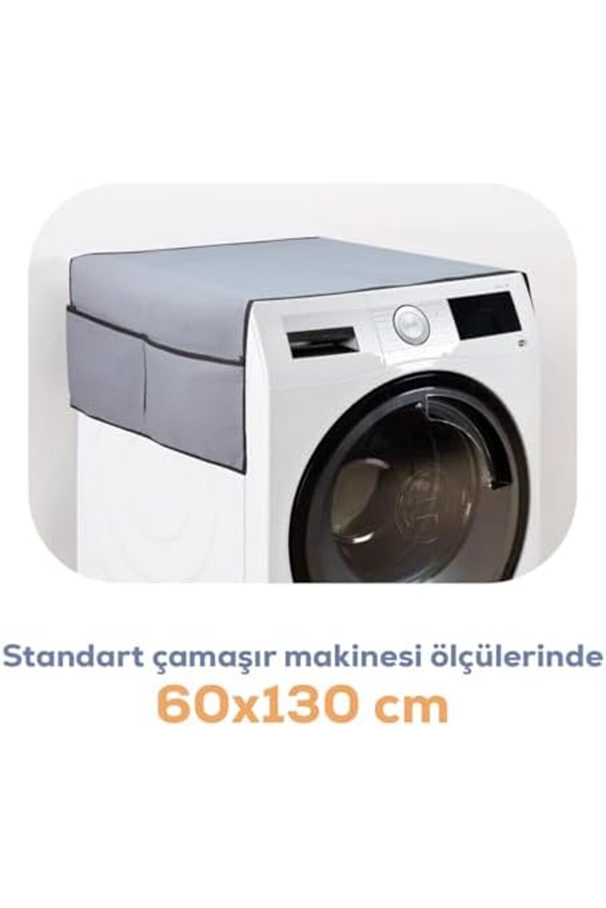 Snshop Desi̇gn Çamaşır Maki̇nesi̇ Koruyucu Örtü 4 Cepli̇ Banyo Düzenleyi̇ci̇ Organi̇zer Su Geçi̇rmez