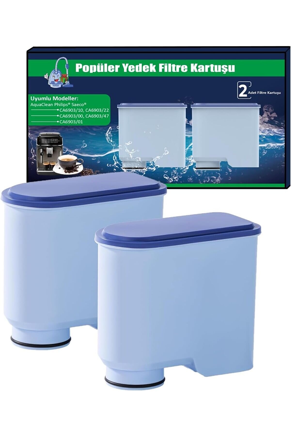 STOREMAX lvnshop Su Filtresi Kartuşu CA6903/10, CA6903/22 için Su Filtresi Kartuşu | Kireç Çözme | Kahve Maki