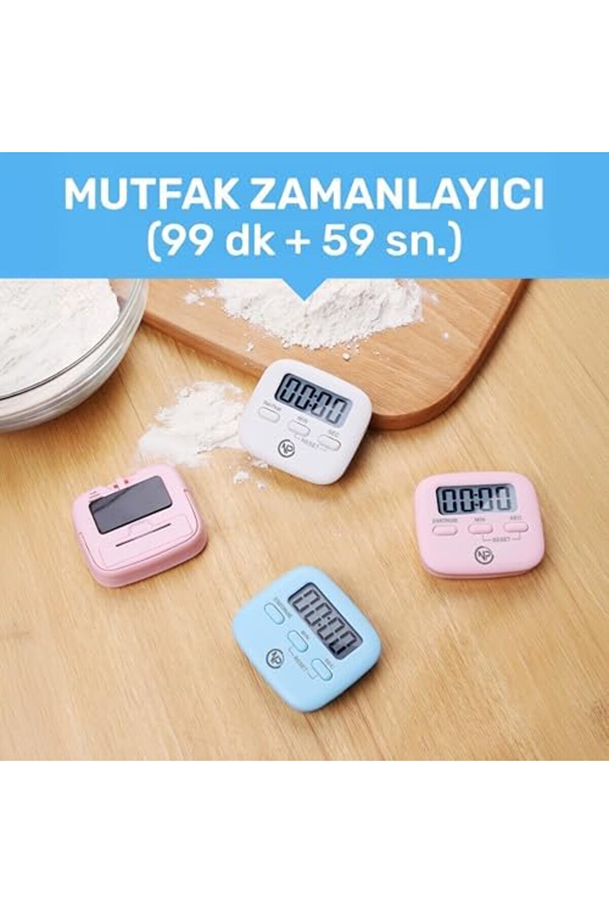 Aclyashop Npt05M Mutfak,Ders,Yemek İ&ccedil;i̇n 9959Dk Alarm Kronometre,Pomodoro &Ouml;ğrenci̇ Moti̇vasyon Saati̇