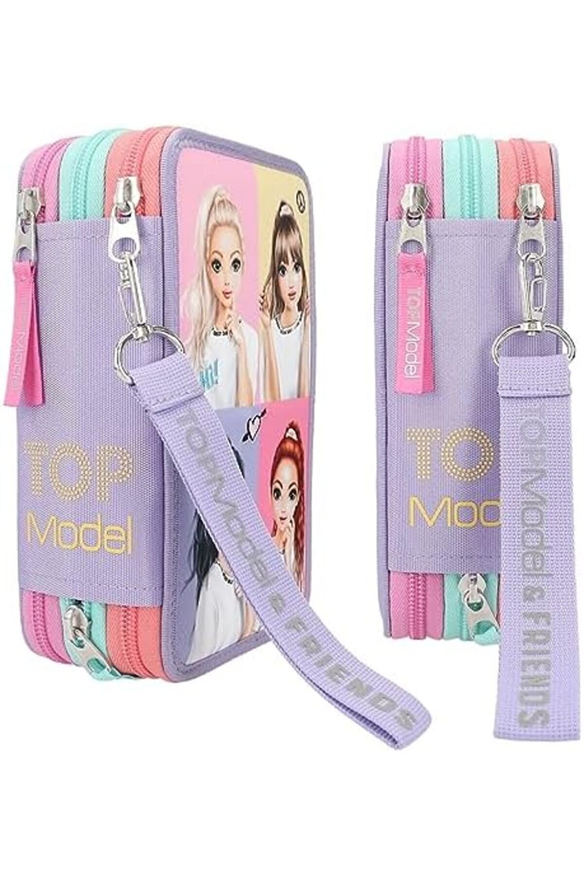 Aclyashop 12591 3 Bölmeli̇ Doldurulmuş Shots Sevi̇mli̇ Nakış Detayları, Kutusu, Cetvel, Vb, Çok Renkli̇,