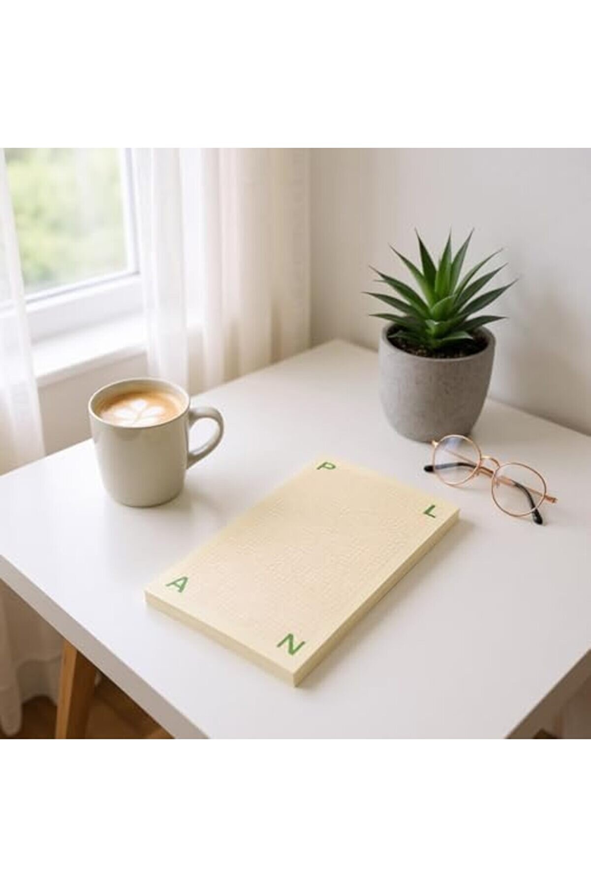 Jptrshop Tanıtım Masaüstü Planlayıcı | Kopar-At Kareli̇ Not Kağıdı Not Defteri̇ | 150 Yaprak,