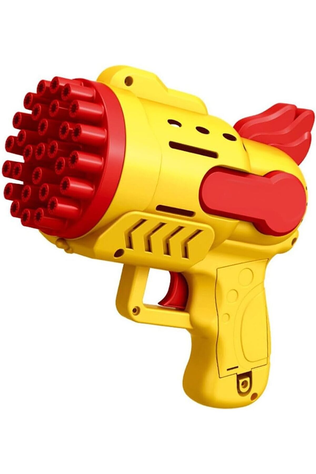 STOREMAX Pilli Mavi Köpük Tabancası Baloncuk Makinesi XL Boy Şık Tasarım 29 Delikli Bol Köpük (Sarı)