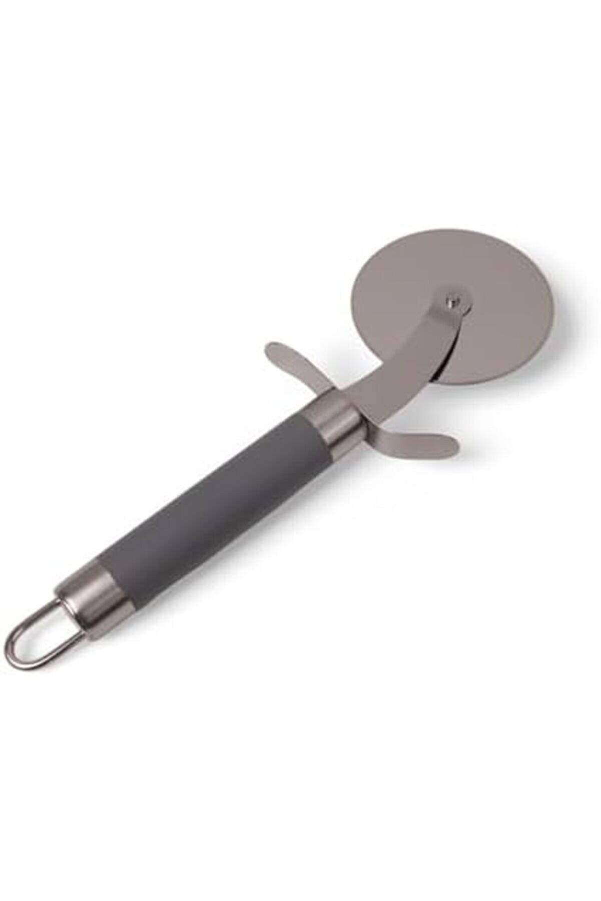 Paslanmaz Çeli̇k Ahşap Saplı Pi̇zza Di̇li̇mleyi̇ci̇, Yuvarlak Pi̇zza Kesi̇ci̇ Bıçak, Hamur Ve W