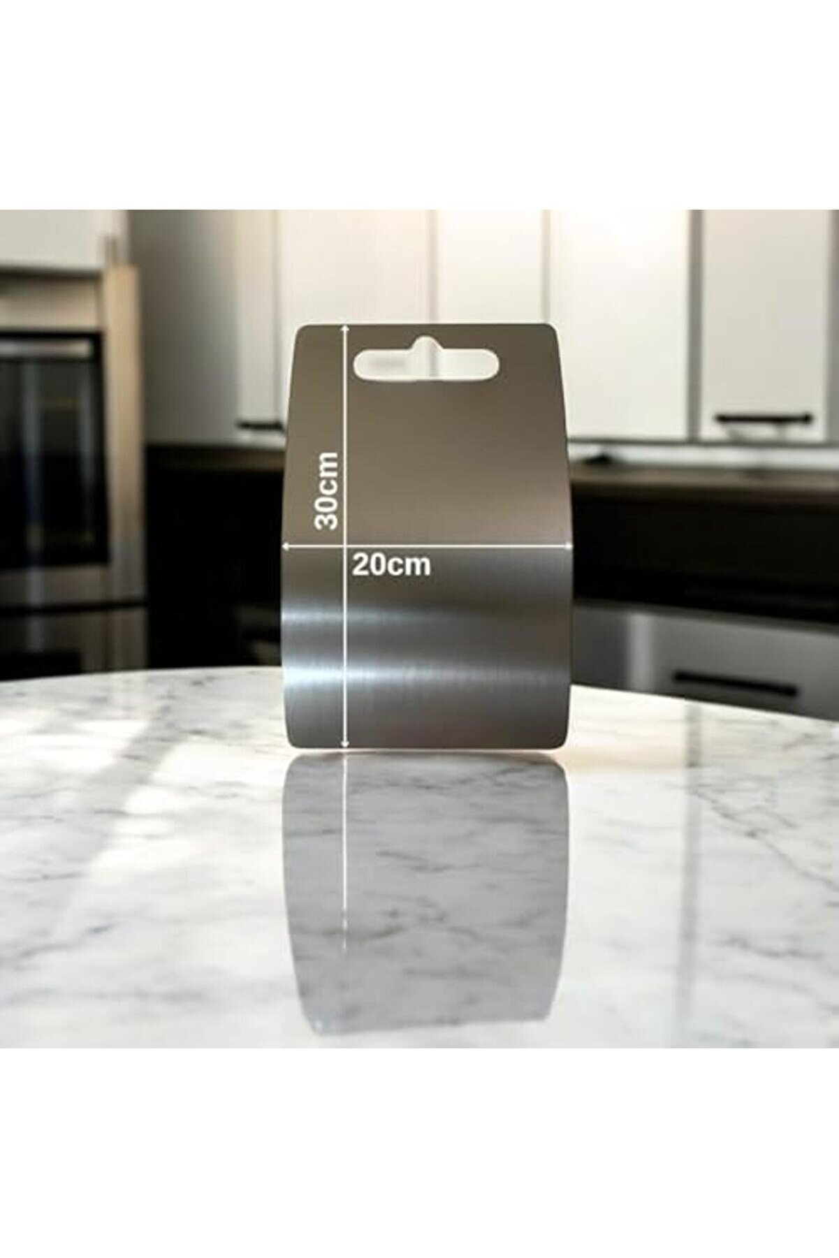 Gçavm Handle Çeli̇k Kesme Tahtası - Paslanmaz Çeli̇k, Hi̇jyeni̇k Ve Dayanıklı (30X20 Cm) Shopgç 1