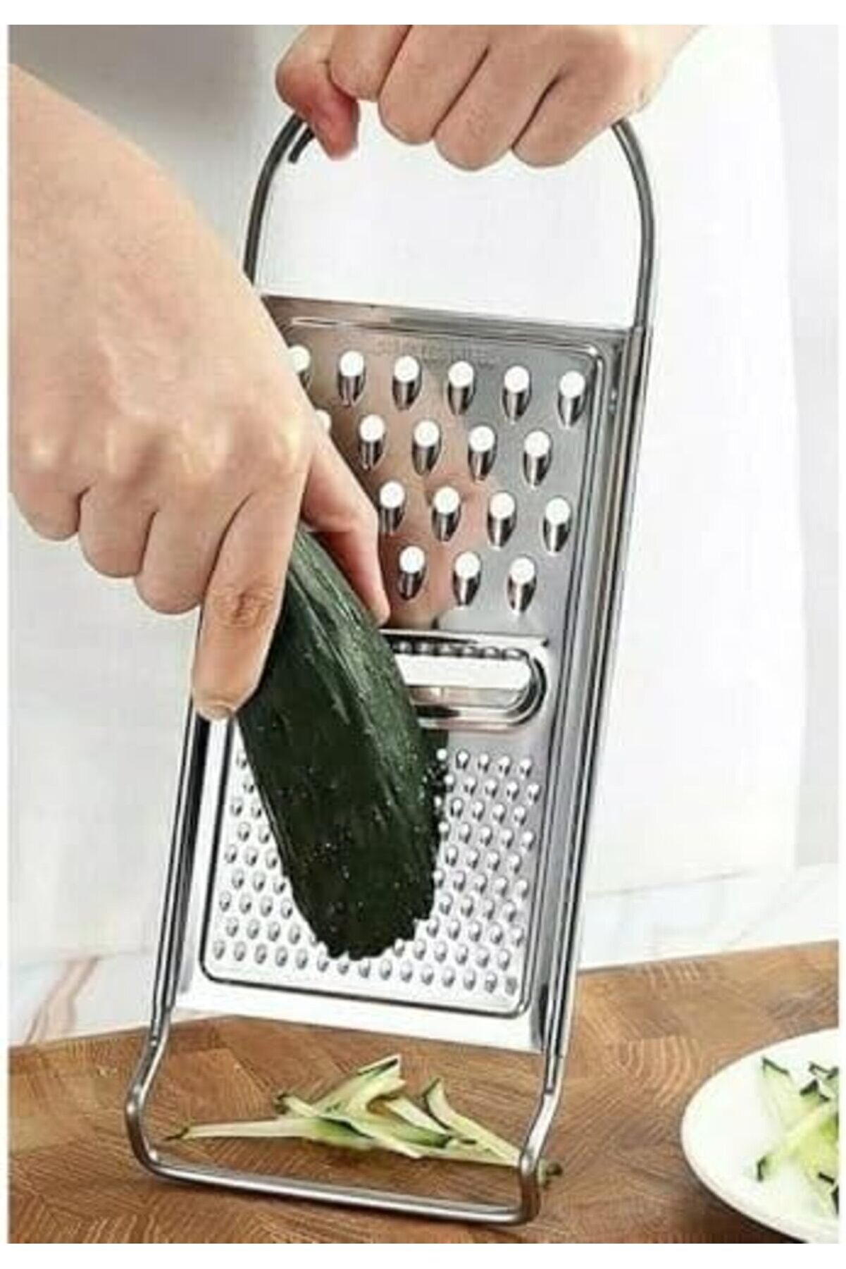 Lvnshop Amaçlı Paslanmaz Çeli̇k Mutfak Rendesi̇, 30X11 Cm, Peyni̇r Ve Sebze Doğrama İçi̇n, Keski̇n Bıçakl