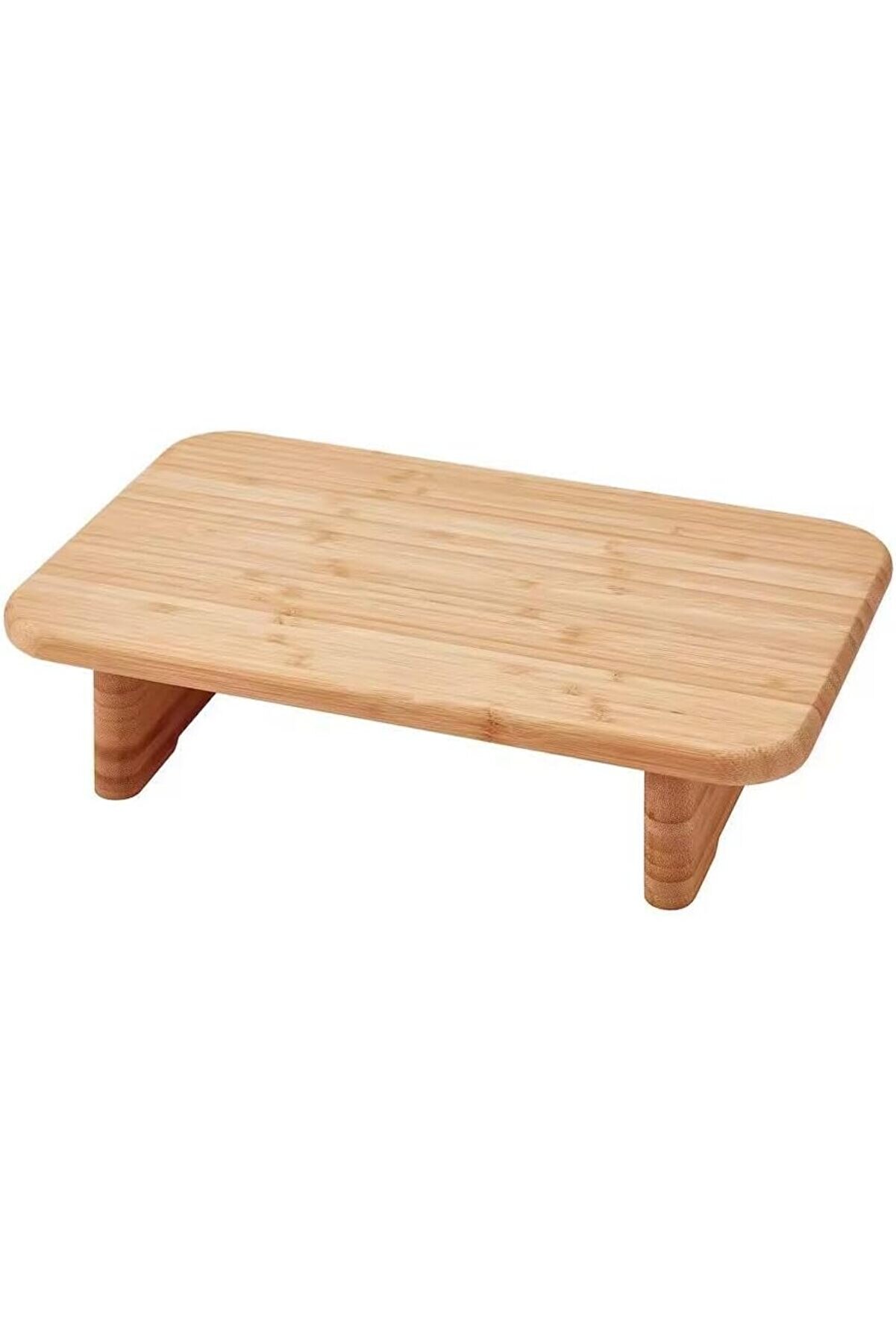 STOREMAX LvnShoppping Ayaklı Bambu Kesim Panosu – Şık ve Dayanıklı Bambu Kesme Tahtası – Peynir, Me