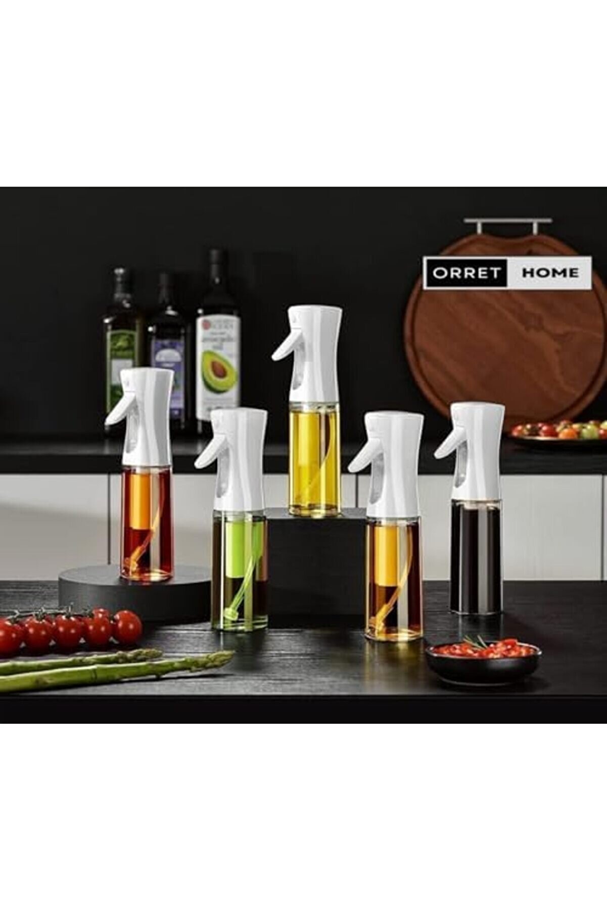 Lvnshop Sprey Yağdanlık Cam Şi̇şe Yağ Püskürtücü 225 Ml Ai̇rfryer Kızartma Salata İçi̇n Yağlık 224120