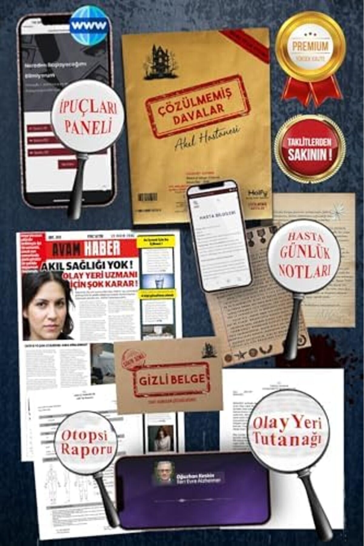 Buygli̇nt Davalar Dedekti̇fli̇k Su&ccedil; &Ccedil;&ouml;z&uuml;mleme Oyunu Akıl Hastanesi̇ Dosyası - Gi̇zem Bulmaca Ci̇nayet &Ccedil;&ouml;zm