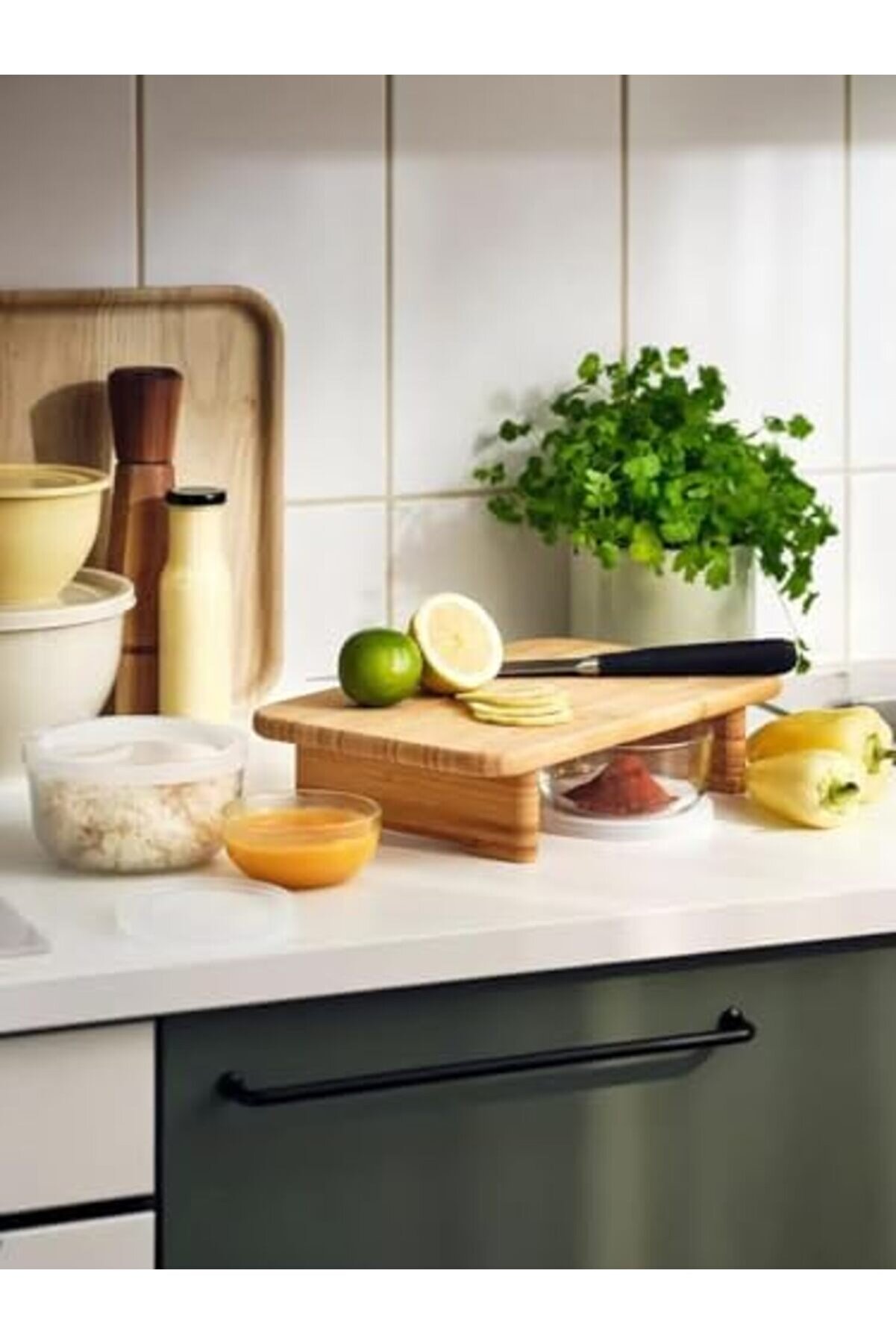 Lvnshopppi̇ng Ayaklı Bambu Kesi̇m Panosu – Şık Ve Dayanıklı Bambu Kesme Tahtası – Peyni̇r, Me