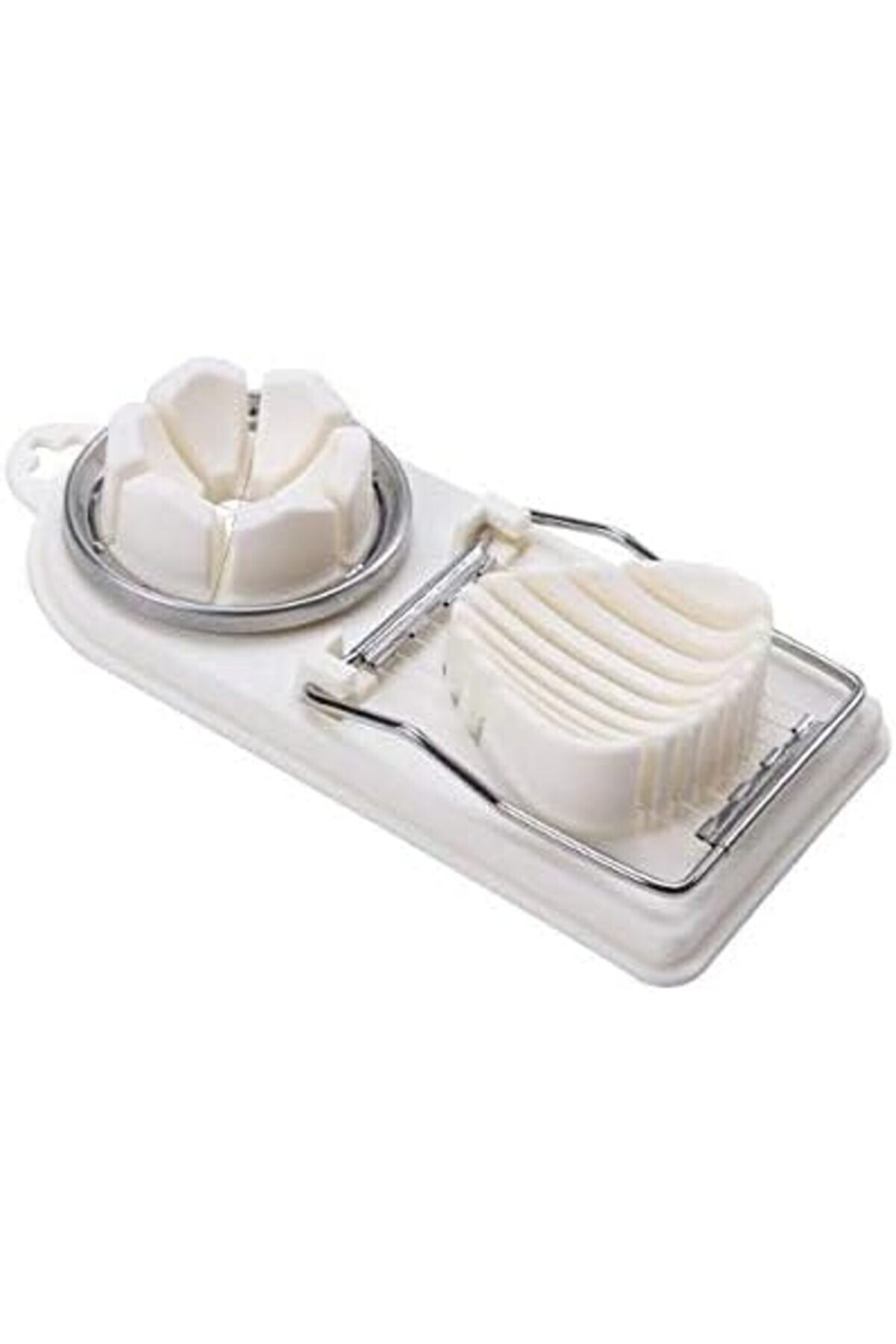 Snshop Yumurta Di̇li̇mleyi̇ci̇ Meyve Kesi̇ci̇, 2 Si̇ 1 Arada Paslanmaz Çeli̇k Kesme Telleri̇ Haşlanmış Yu