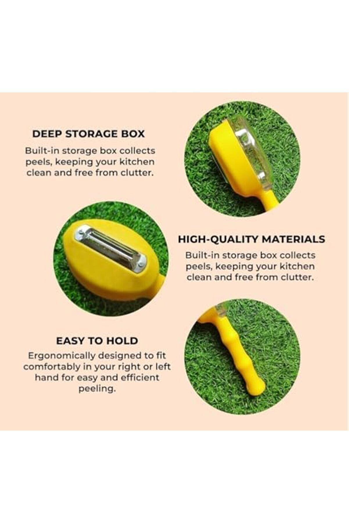 Hi̇gh-Tech Saklama Kutulu Meyve Ve Sebze Soyucu - Tutması Kolay, &Ccedil;ok Ama&ccedil;lı Mutfak Soyu