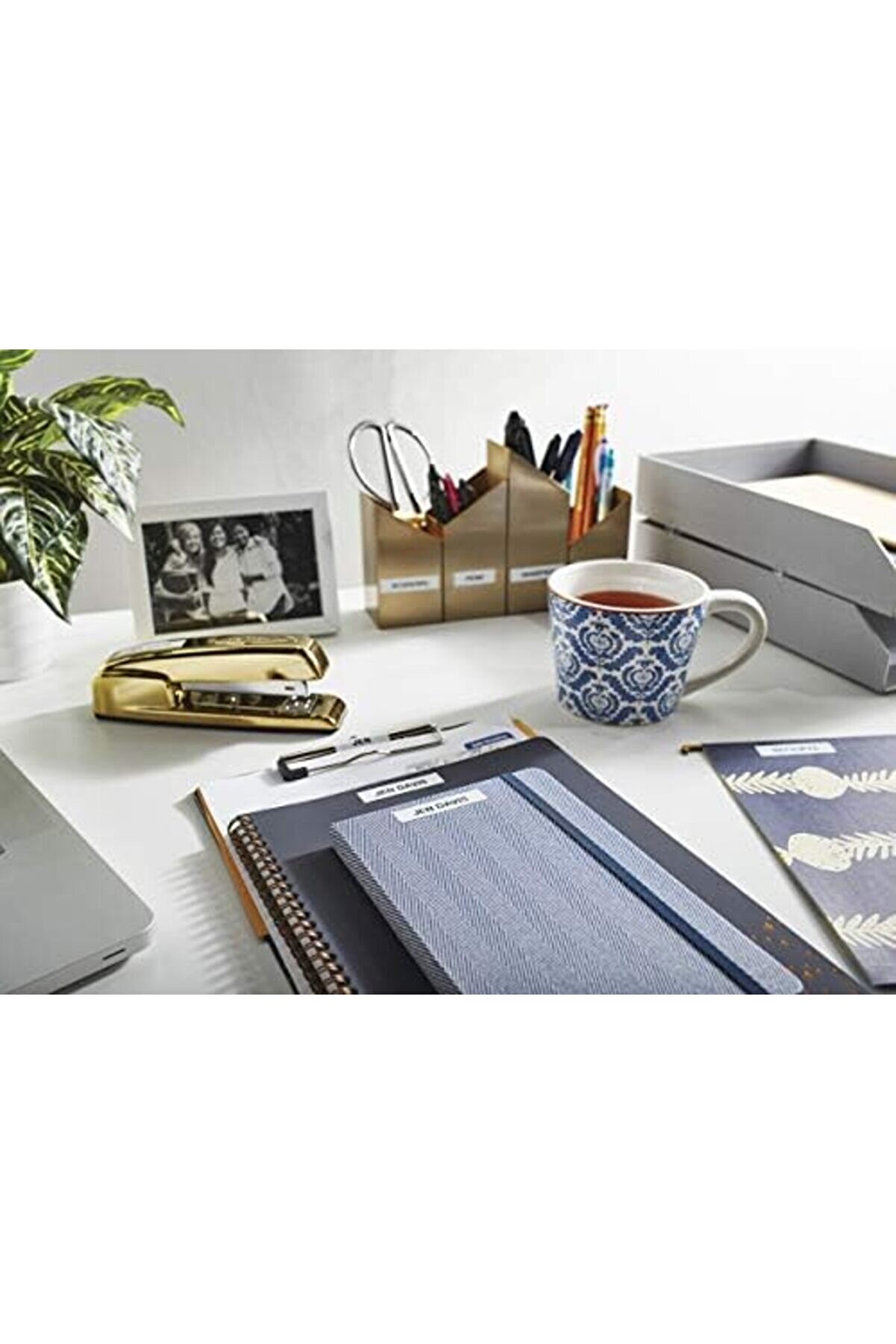 Jptrshop Letratag Eti̇ket Maki̇neleri̇ İ&ccedil;i̇n Otanti̇k Lt Kağıt Eti̇ketleme Bandı, 1/2" (12 Mm), Beyaz