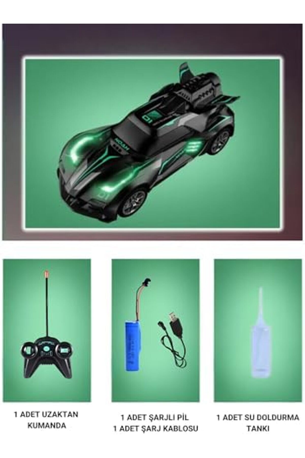 Uzaktan Kumandalı Şarjlı Duman Çıkartan Işıklı Araba Buhar Çıkartan Dri̇ft Atan Araba Maxsh