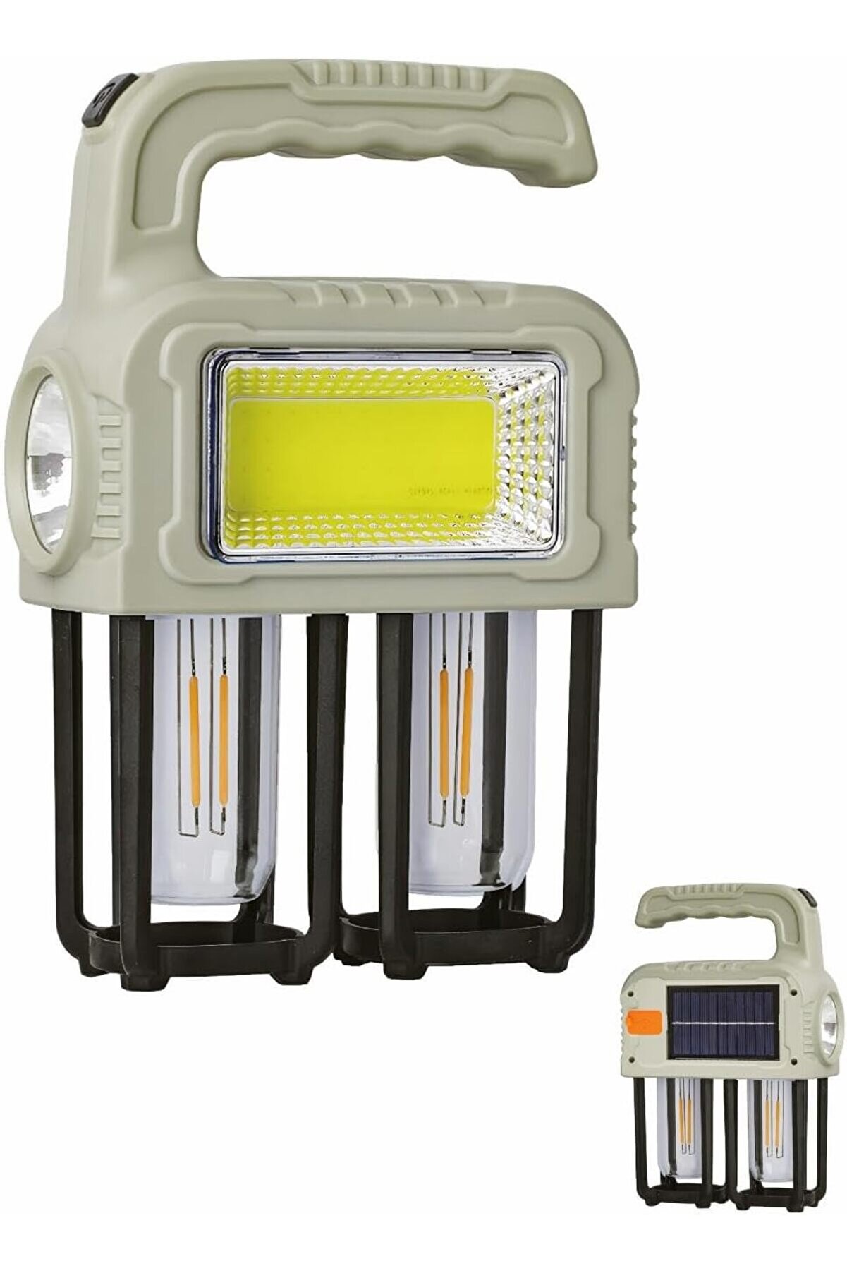 STOREMAX Solar LED El Feneri 1000 Lümen – 3 Modlu COB & Filament & 3W LED Işık – Powerbank Ö