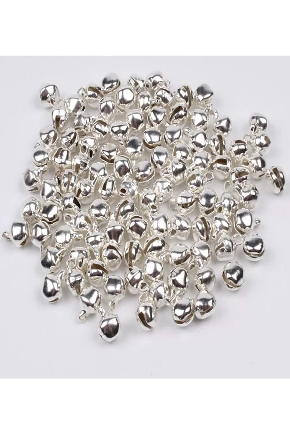 STOREMAX snShop 12 mm GÜMÜŞ Renk Kulplu Zil,çan,çıngırak,metal Amigurumi Zili,takı Aksesuar Yapımı