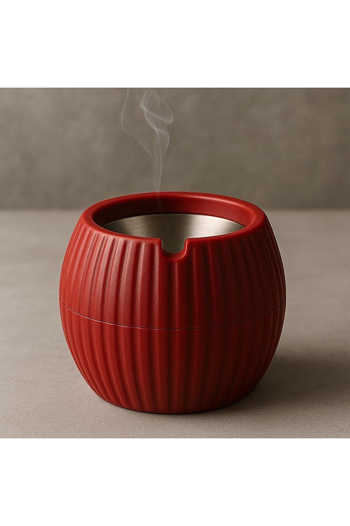 STOREMAX Store Dekoratif İçi Metal Hazneli Küllük, Rüzgar Geçirmez, Masa Üstü ve Bahçe Kullanımı,