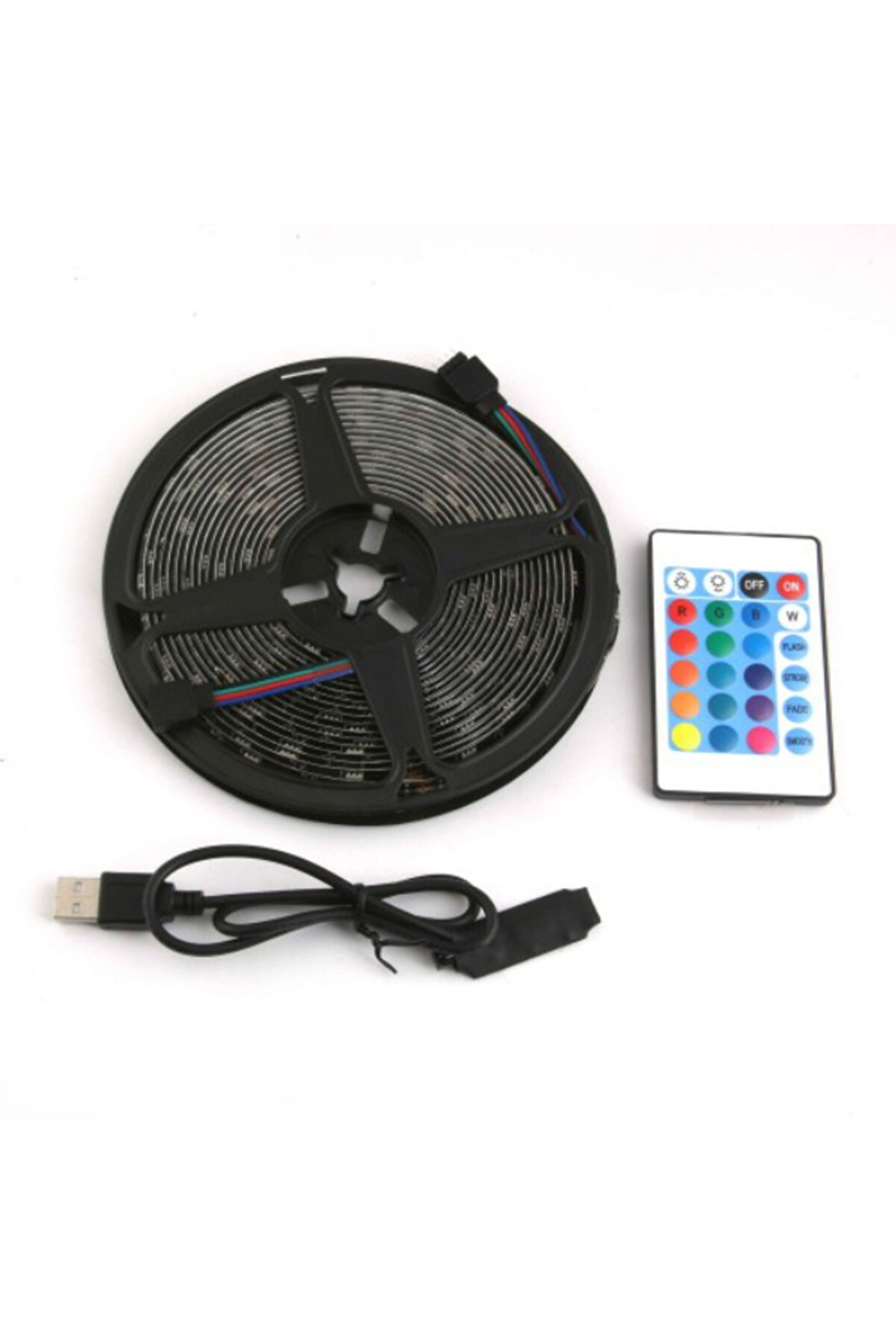 KAKTÜS JACK Rgb Şerit 30 Led Kumandalı Usb Bağlantılı