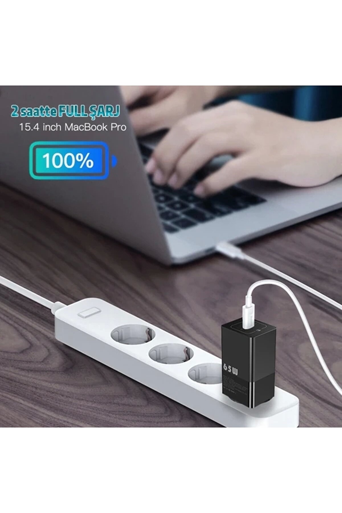 Kuulaa 65W Gan Pd Usb C Hızlı Şarj Aleti̇ 4.0 3.0 Qc4.0 Pd3.0 Hızlı Macbook Pro Şarj Aleti̇-(1903)