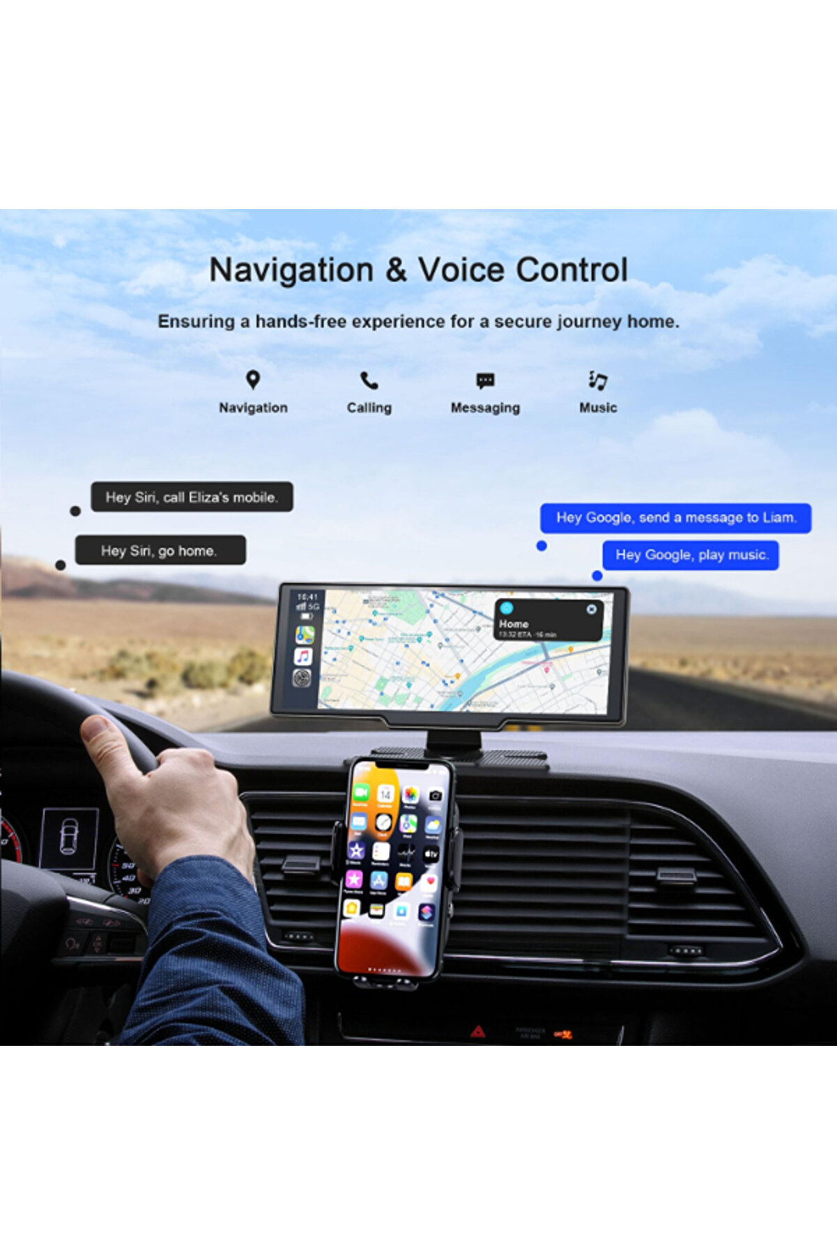Ethab Ti̇caret &Ccedil;i̇ft Lens Kameralı Apple Ve Androi̇d Carplay