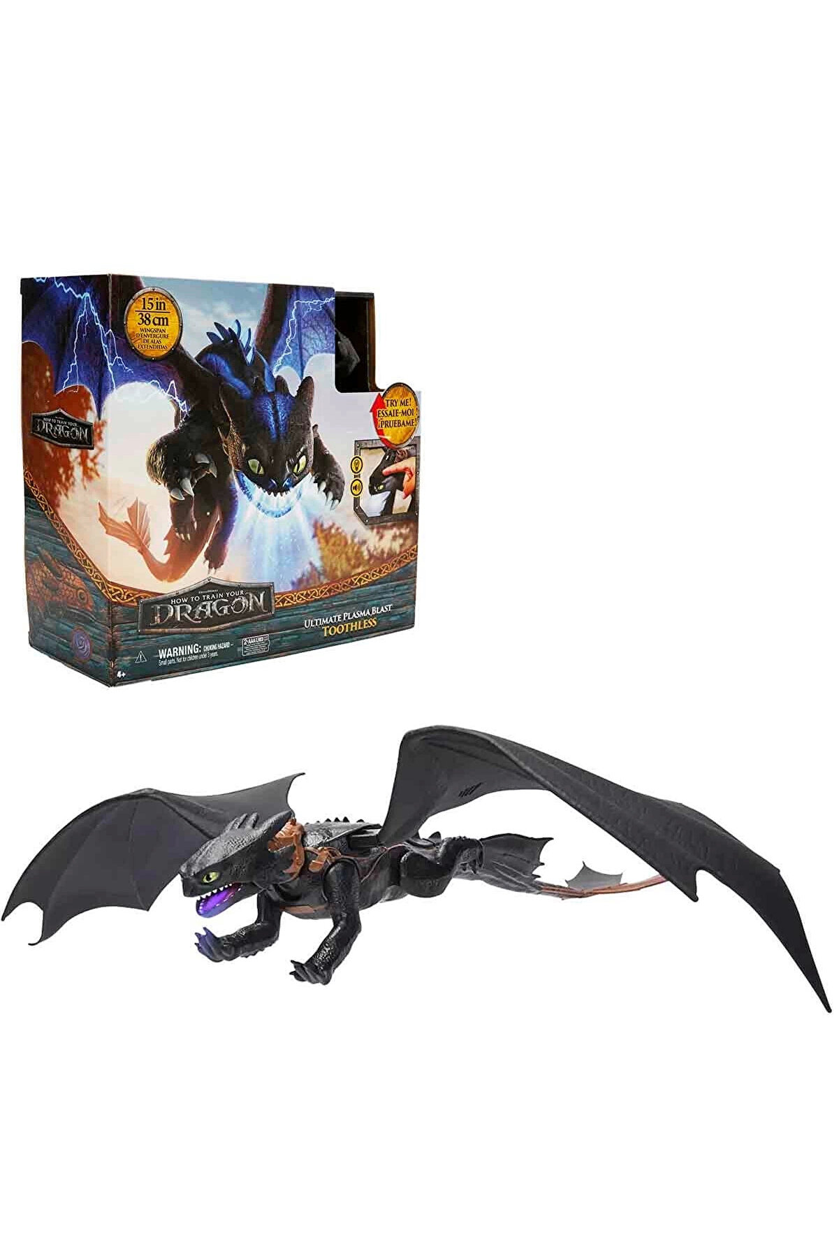 gizmurstore Ejderhanı Nasıl Eğitirsin Sesli ve Işıklı Aksiyon Figürü 38 cm