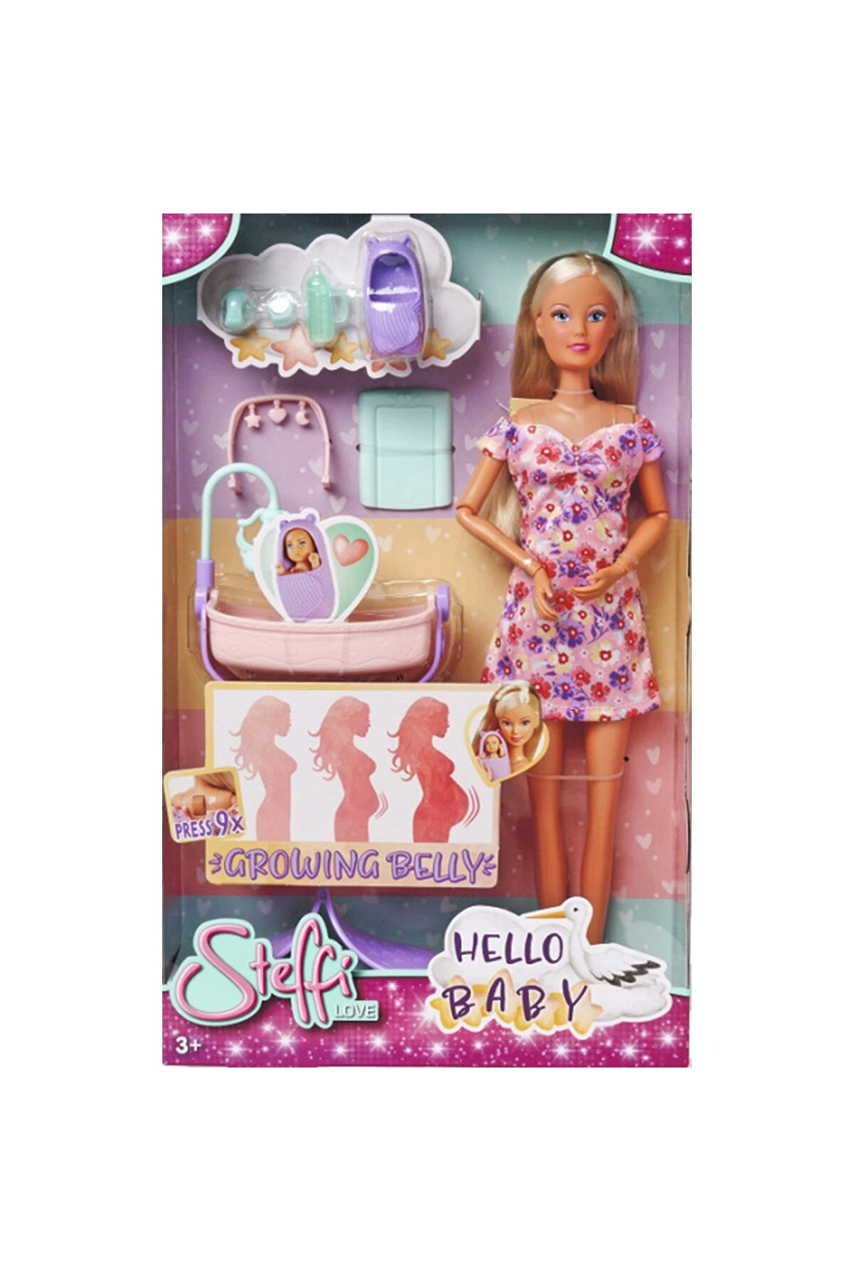 gizmurstore Hamile Steffi Karnı B&uuml;y&uuml;yen Bebek 29 cm SMB-105733680