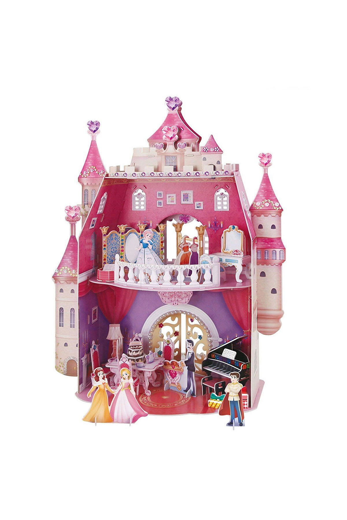 Cubi̇cfun Prenses Doğumgünü Şatosu 3D Puzzle - Cub/E1622H