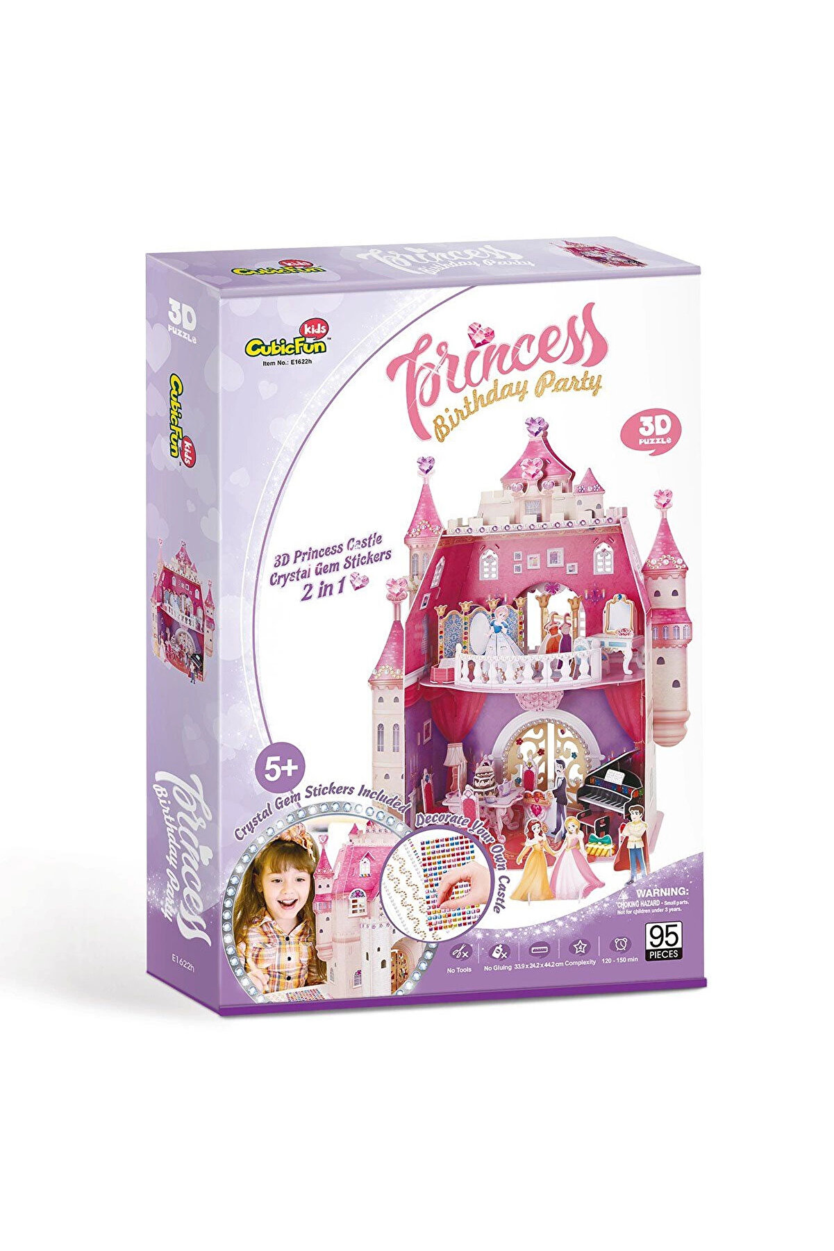 gizmurstore CubicFun Prenses Doğumgünü Şatosu 3D Puzzle - CUB/E1622H