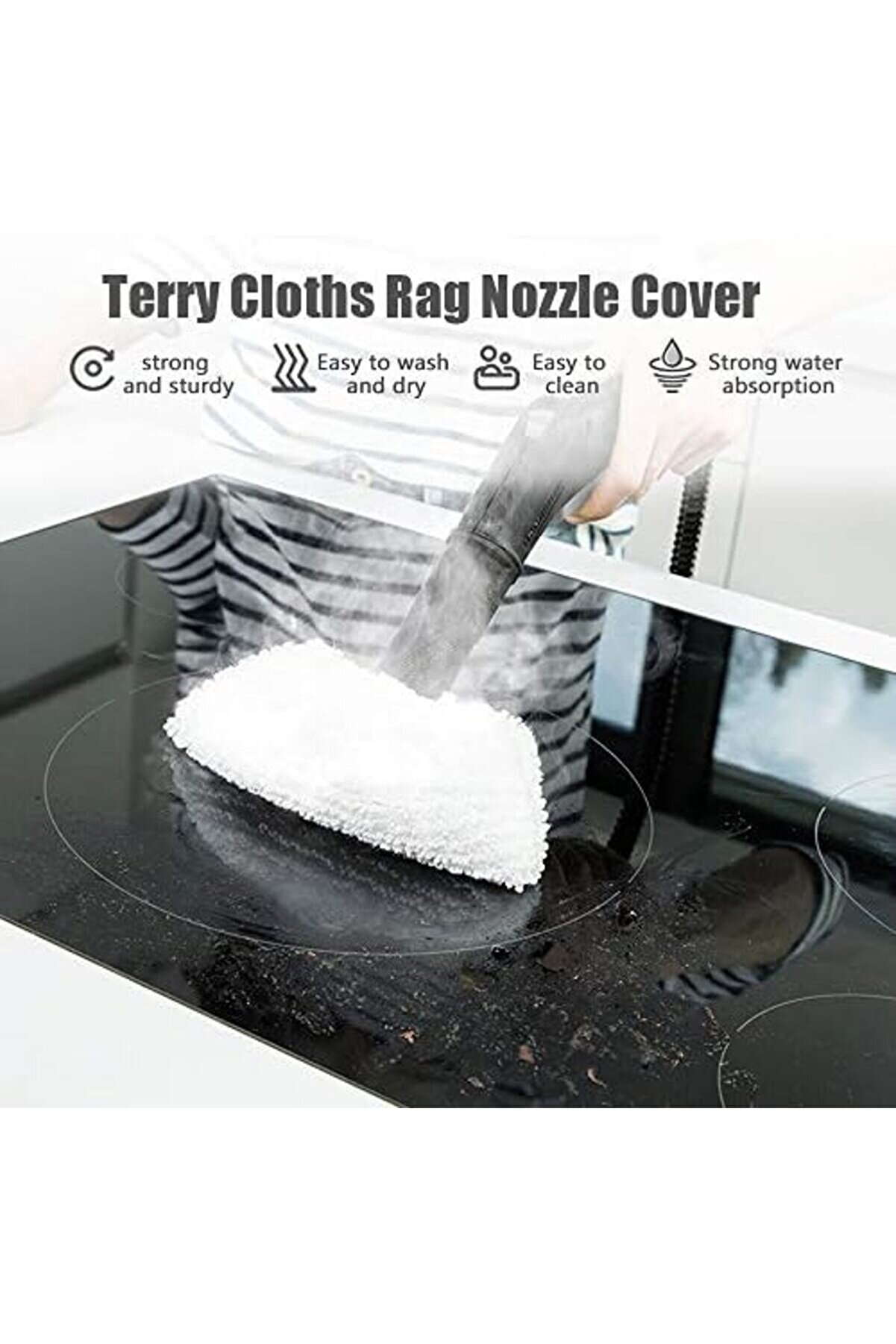 Goldwhi̇rl Sc2/Sc3/Sc4/Sc5 İçi̇n 6 Lı Paket Kumaş Seti̇ Si̇lme Pedi̇ Yedeği̇ (3 Bez Başlığı Kapağı Ve 3 Mi̇