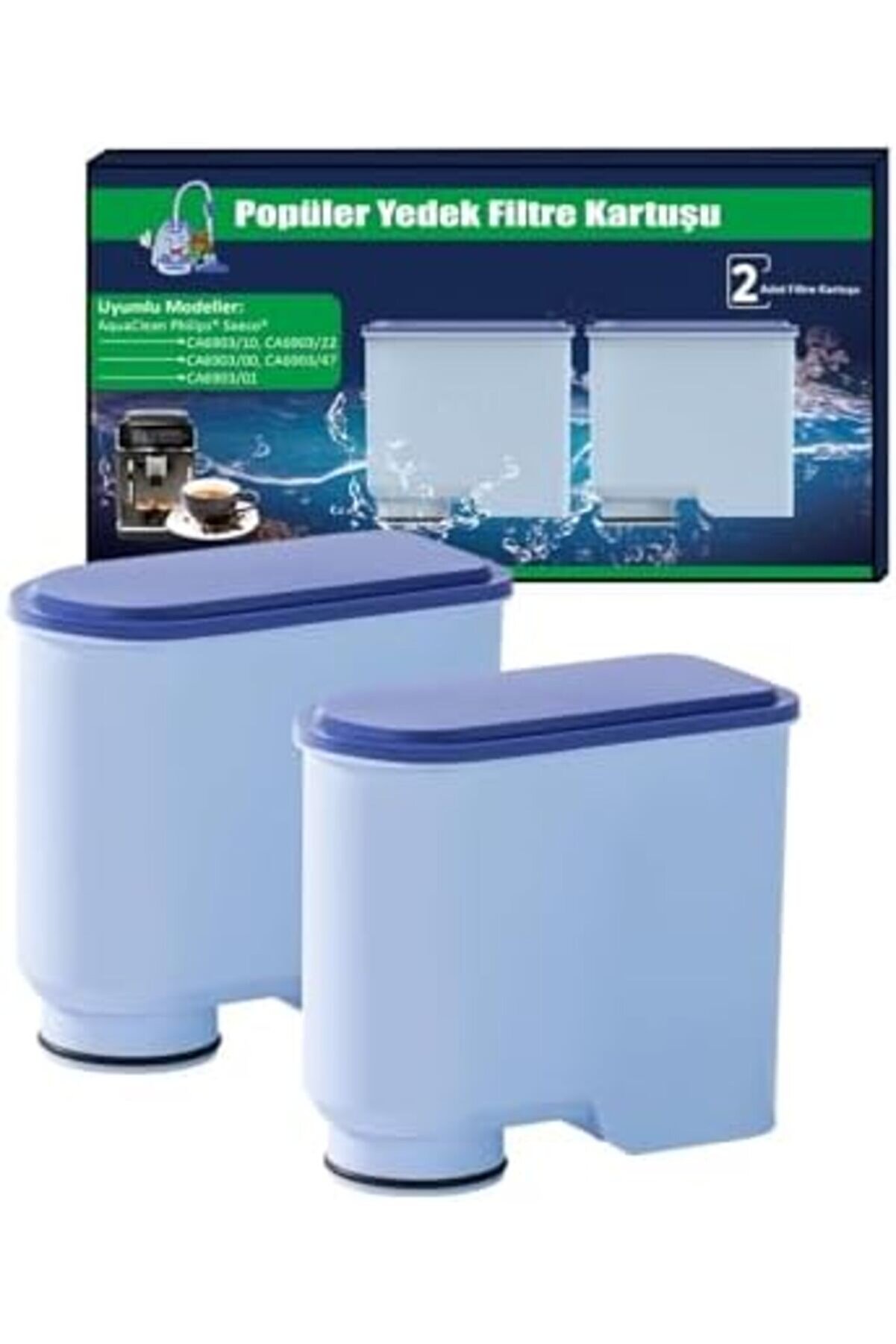 Lvnshop Su Fi̇ltresi̇ Kartuşu Ca6903/10, Ca6903/22 İçi̇n Su Fi̇ltresi̇ Kartuşu | Ki̇reç Çözme | Kahve Maki̇