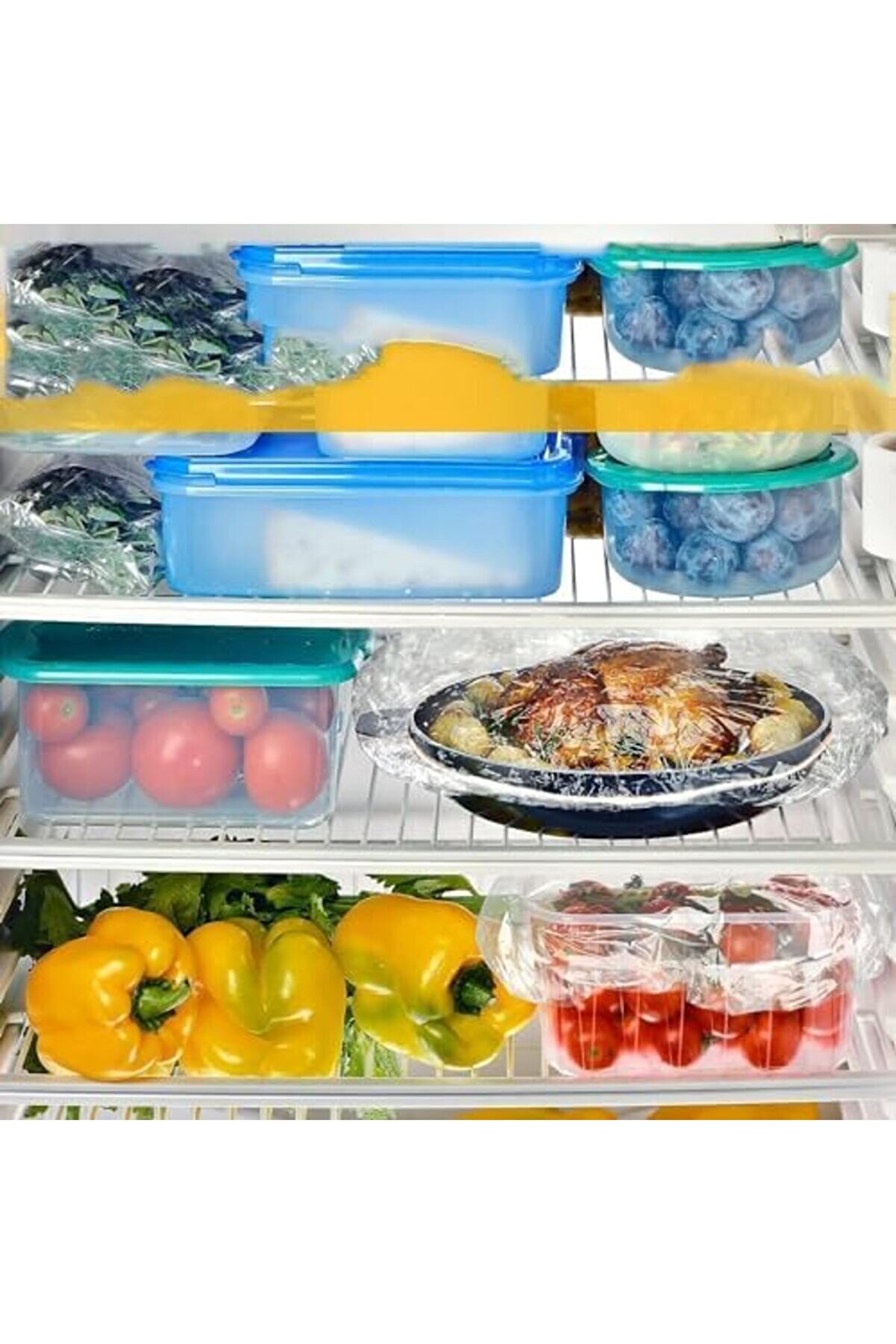 Lvnshop 100 Adet Tencere,Tabak,Tek Kullanımlık Dayanıklı Poşet,Tabak Ve Tencereler İçi̇n Kapak 22412