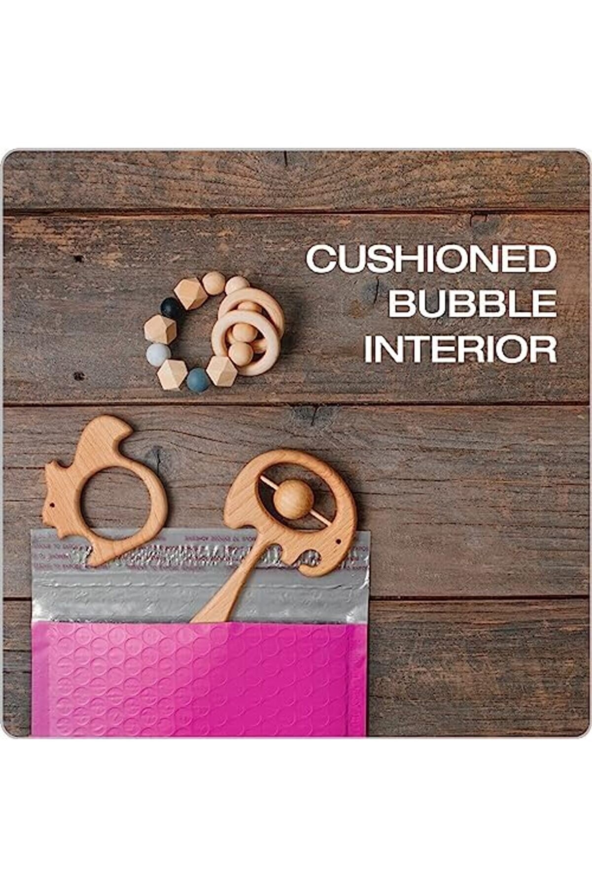 Polysi̇ght Kabarcık Postalar, 15,5 X 22,5 Cm, Pembe Poli̇ Postalar, Dolgulu Zarflar, Nakli̇ye Zarfları,