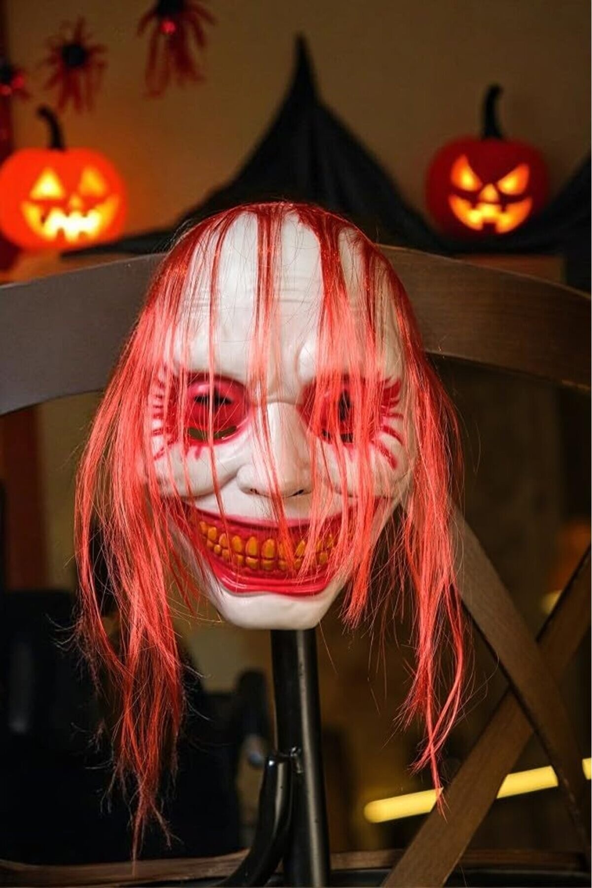 STOREMAX ynsShoping Halloween Maske Kırmızı Saç NewTrrending 1178227