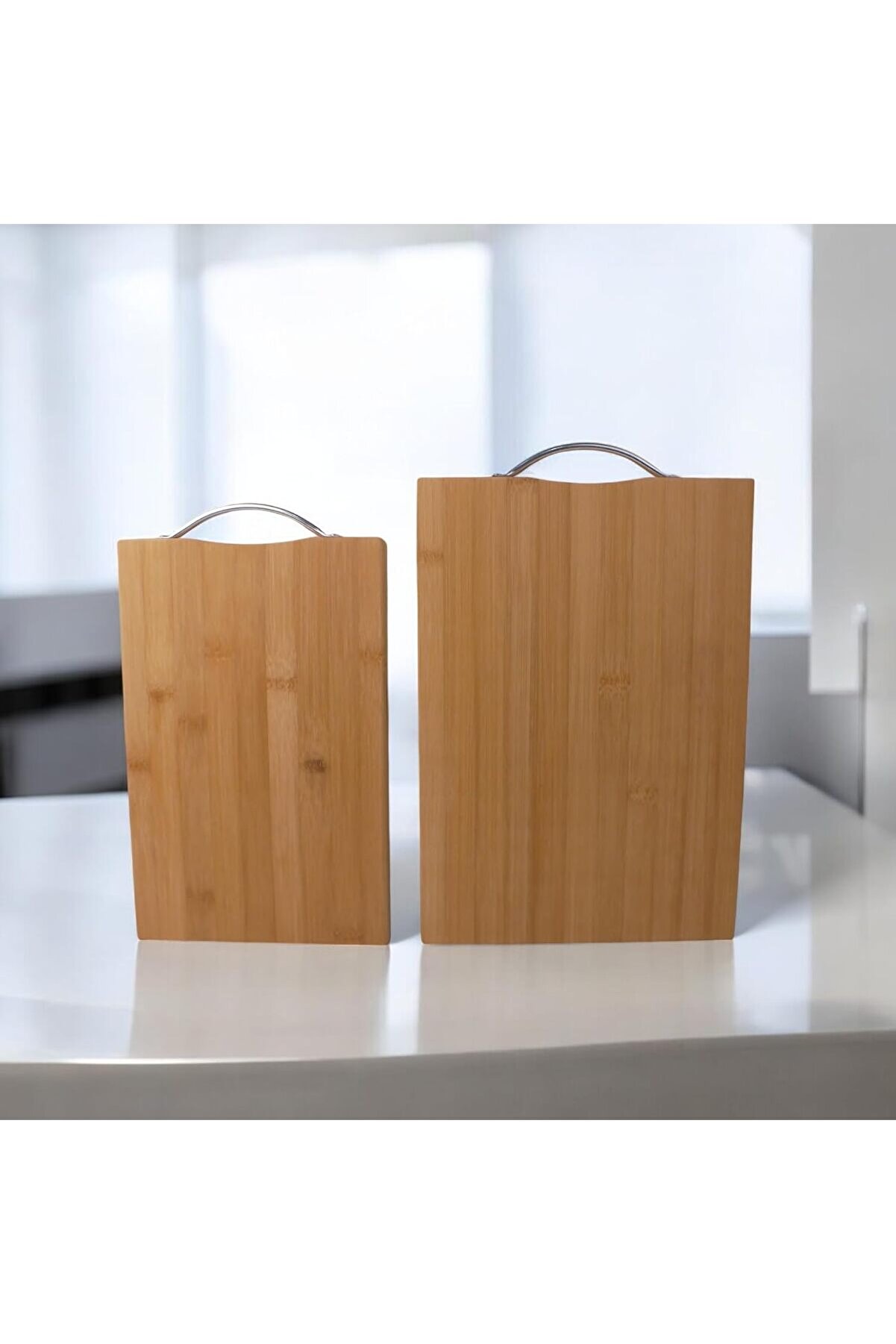 STOREMAX oskyshopc 2 Boy Bambu Kesme Tahtası Seti, Bambu Kesim Tahtası, Bambu Et Tahtası | Pratik ve Dayanıkl