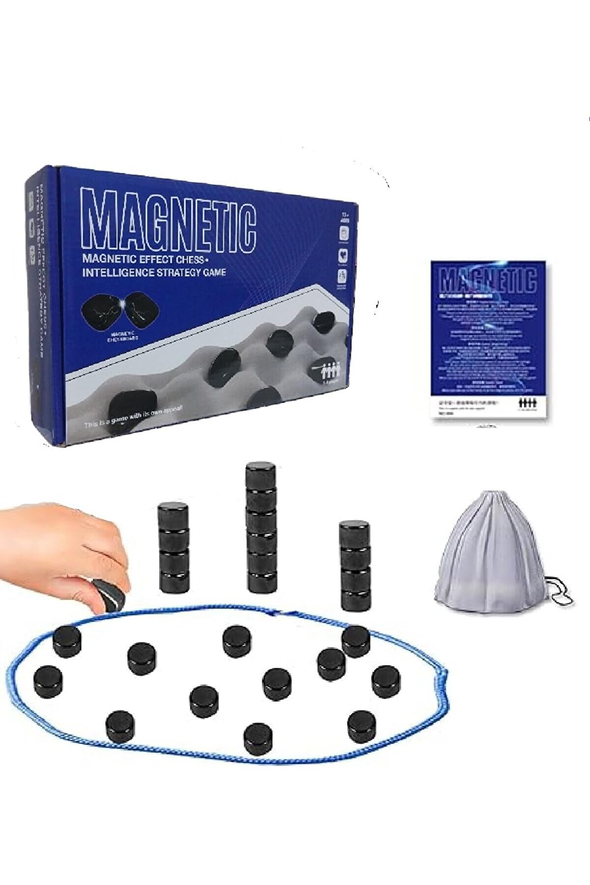 STOREMAX snShop Keyifli Manyetik Taş oyunu - Manyetik Satranç Oyunu, Mıknatıslı Taş Oyunu, Eğitici Mas