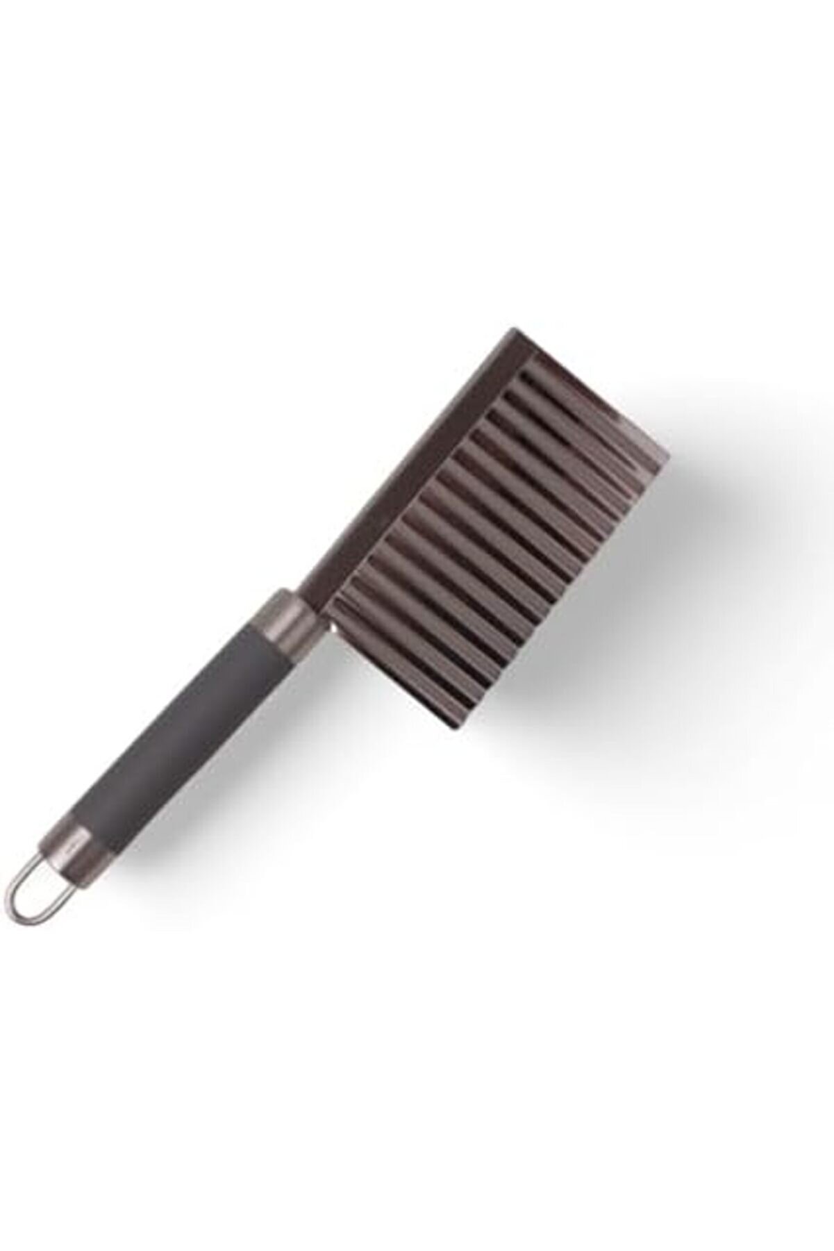 Jptrshop Si̇li̇kon Saplı Çok İşlevli̇ Paslanmaz Çeli̇k Doğrayıcı Dalgalı Patates Havuç Kesi̇ci̇