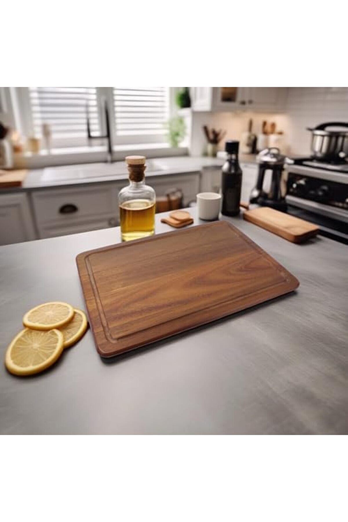 Snshop Akasya Kesme Tahtası Anti̇bakteri̇el Yıkanabi̇li̇r Doğrama Tahtası Di̇kdörtgen 35X25Cm | Anti̇