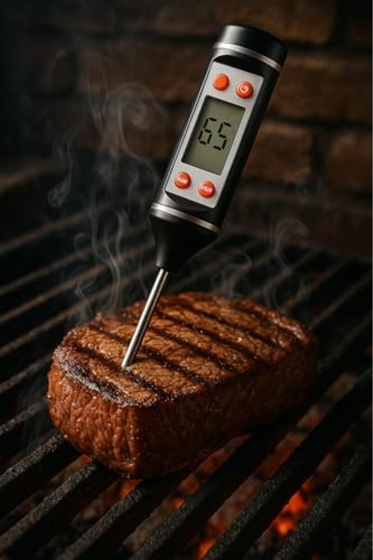 Lvnshop Gıda Termometresi̇, Uzun Prob 24 Cm, -50°C İle +300°C Arası, Hızlı Ve Ölçer, Mutfak, Et, Yağ,