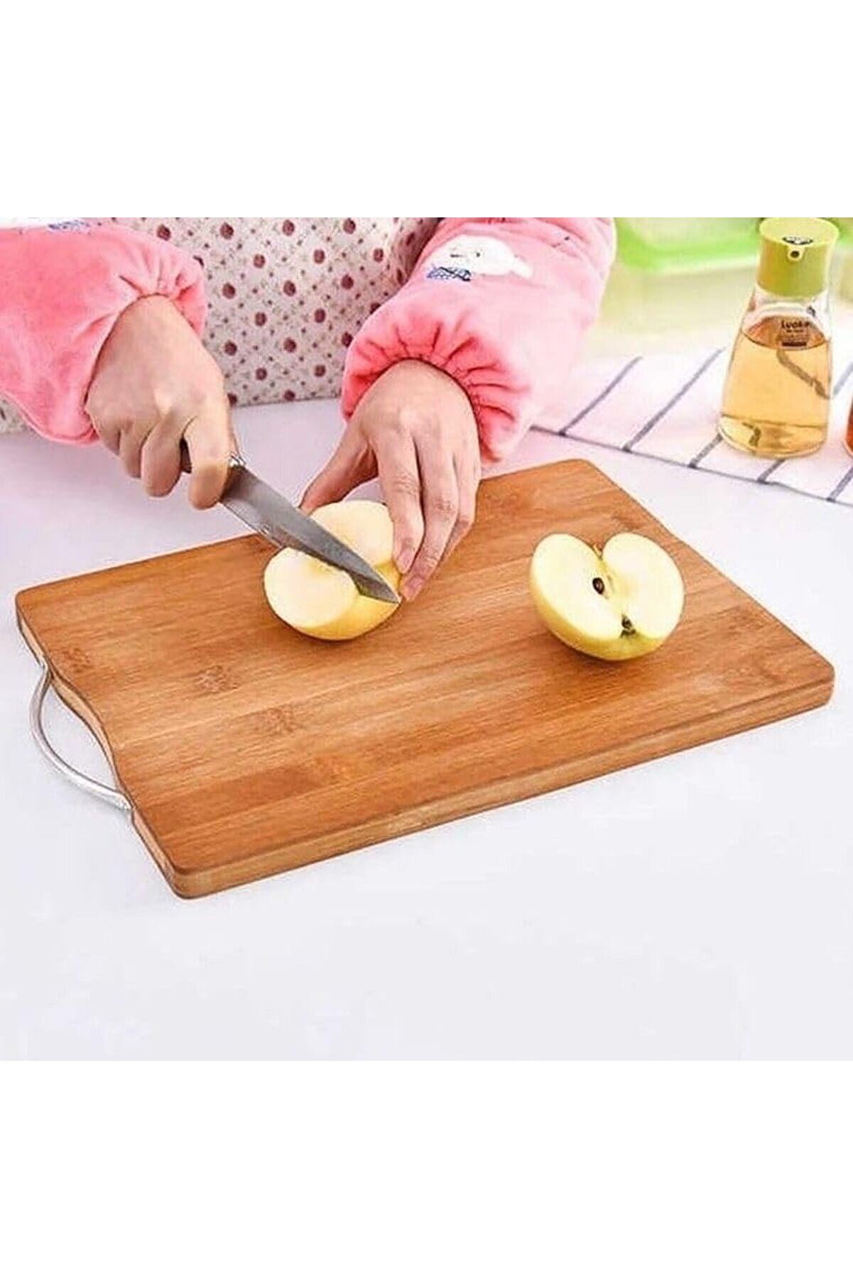 STOREMAX snShop Ahşap Kesme Tahtası Çelik Saplı Sebze Doğrama Tahtası Et Sebze Doğrama Tahtası Peynir