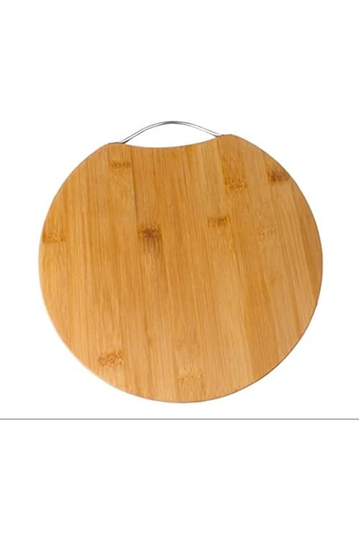 Lvnshopppi̇ng Bambu Kesi̇m Sunum Tahtası Yuvarlak 28 * 28 * 1,5 Cm, Asma Aparatlı Kesme Tahtası, Ah