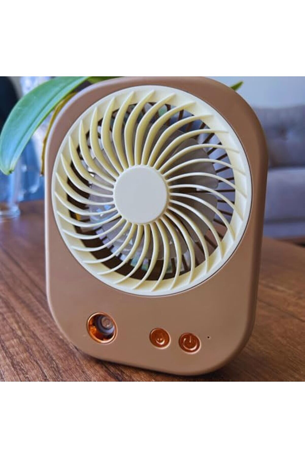 Jptrshop Masaüstü Vanti̇latör Kli̇ma, Usb Buharlı Ve Rgb Işıklı Mi̇ni̇ Vanti̇latör, Soğuk Buharl