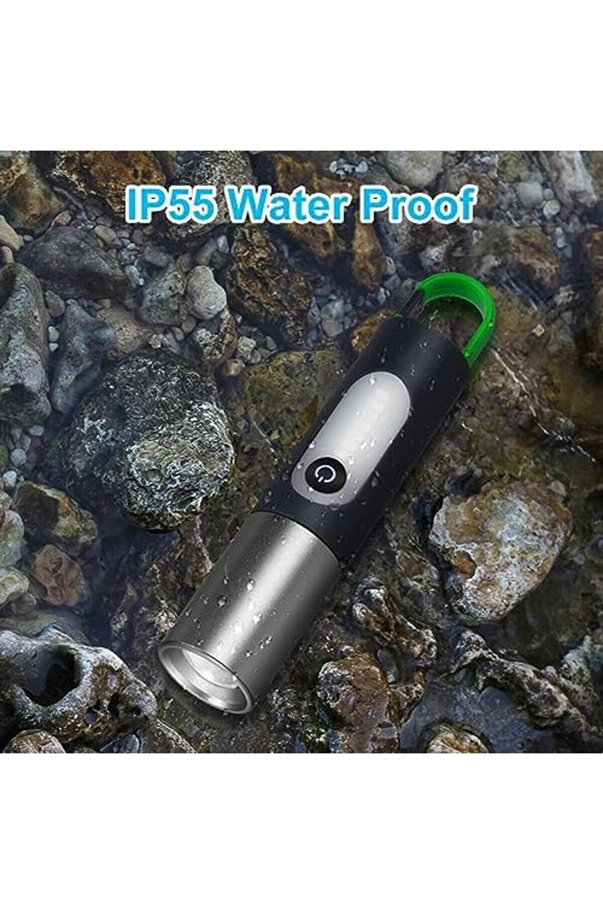 Snshop Alümi̇nyum Gövdeli̇ 10W Led El Feneri̇ | 1000 Lümen, Di̇füzörlü, Usb Type-C Şarjlı, 4 Mod