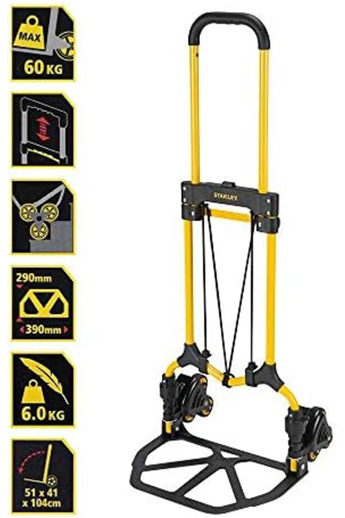 Vegashop 30/60Kg Merdi̇ven Çıkabi̇len Katlanır El Arabası 1032927