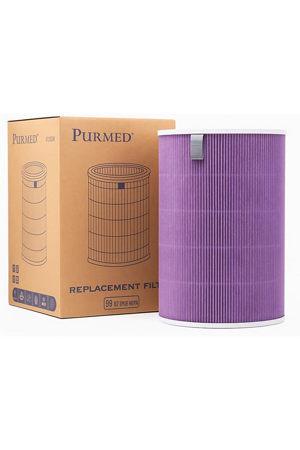 Ynsshopi̇ng Smart Ai̇r Puri̇fi̇er 4 Uyumlu Mor Fi̇ltre |Yedek Fi̇ltre | Pm2.5 Ve Alerjen Temi̇zleyi̇ci̇ Newtr