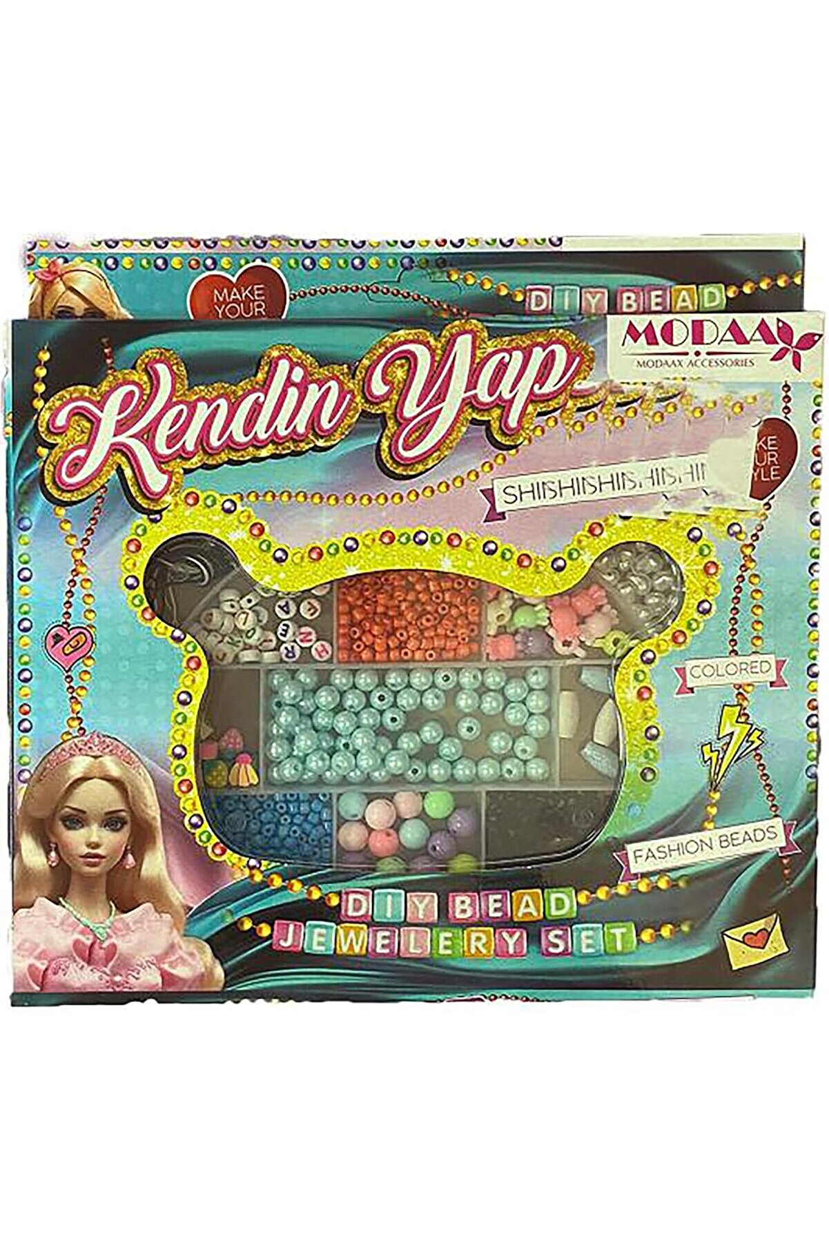 STOREMAX snShop Kendin Yap Boncuk Takı Seti, Bileklik ve Kolye Yapımı İçin Renkli Boncuklar, El Sanatlar