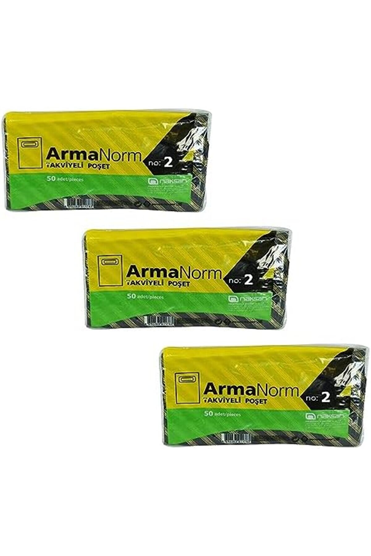 Brfshop Takvi̇yeli̇ Desenli̇ &Ccedil;i̇zgi̇li̇ Si̇yah &Ccedil;anta Poşet Torba - 2 No - 26X38 Cm. - 50 Adetli̇k 3 Paket