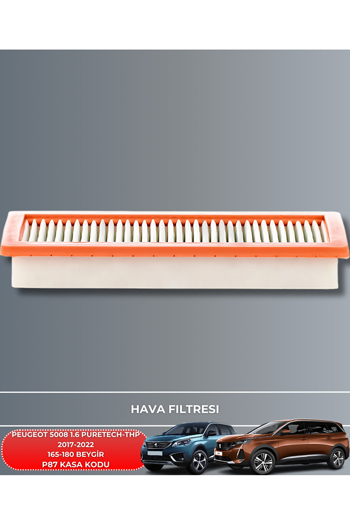 Peugeot 5008 1.6 Puretech 2017-2022 165-180 Beygi̇r Fi̇ltre Yag Bakım Seti̇