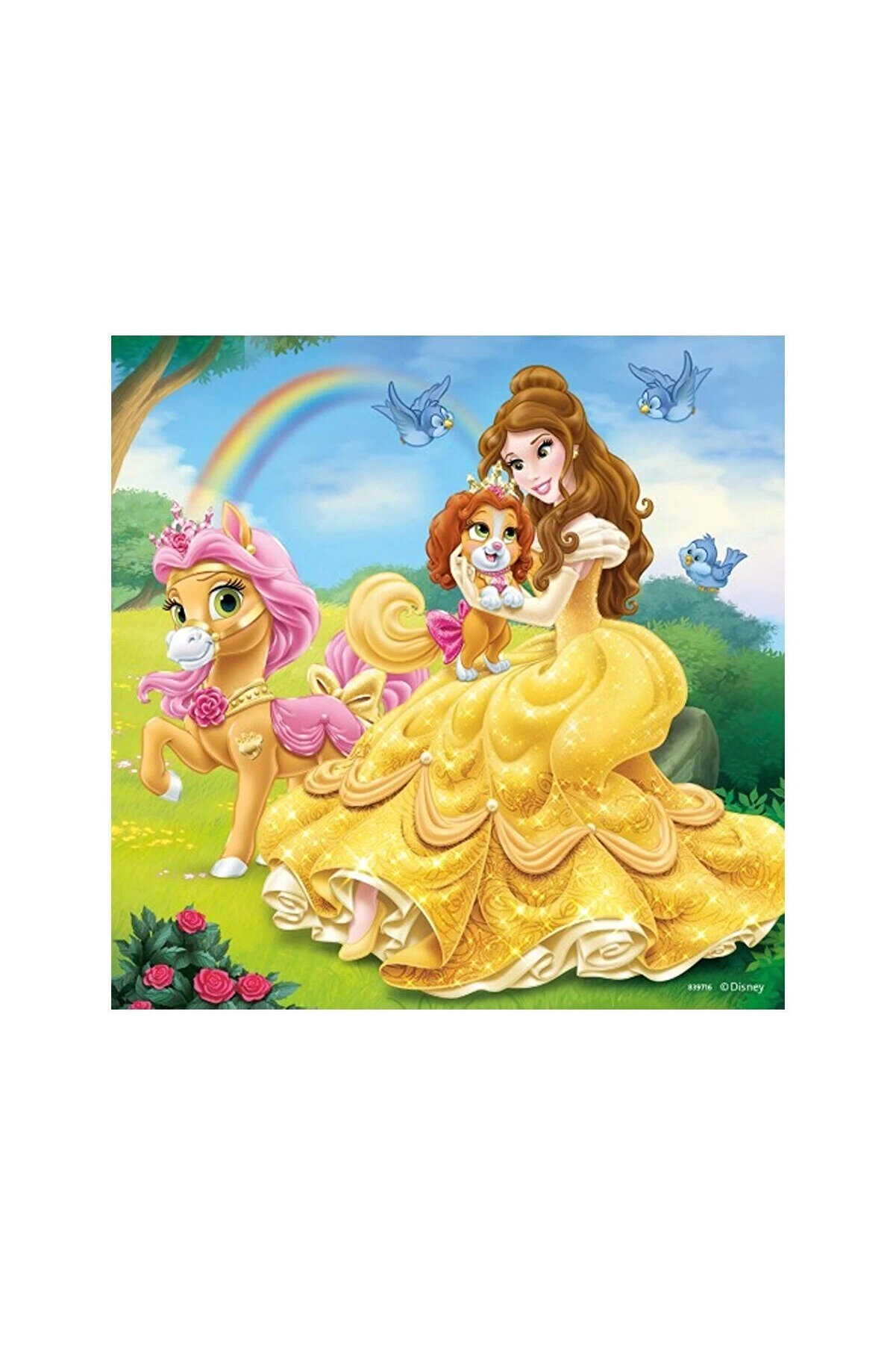 Art 93465 Palace Pets Belle, Ci̇nderella, Rapunzel 3X49 Parça Puzzle Lab