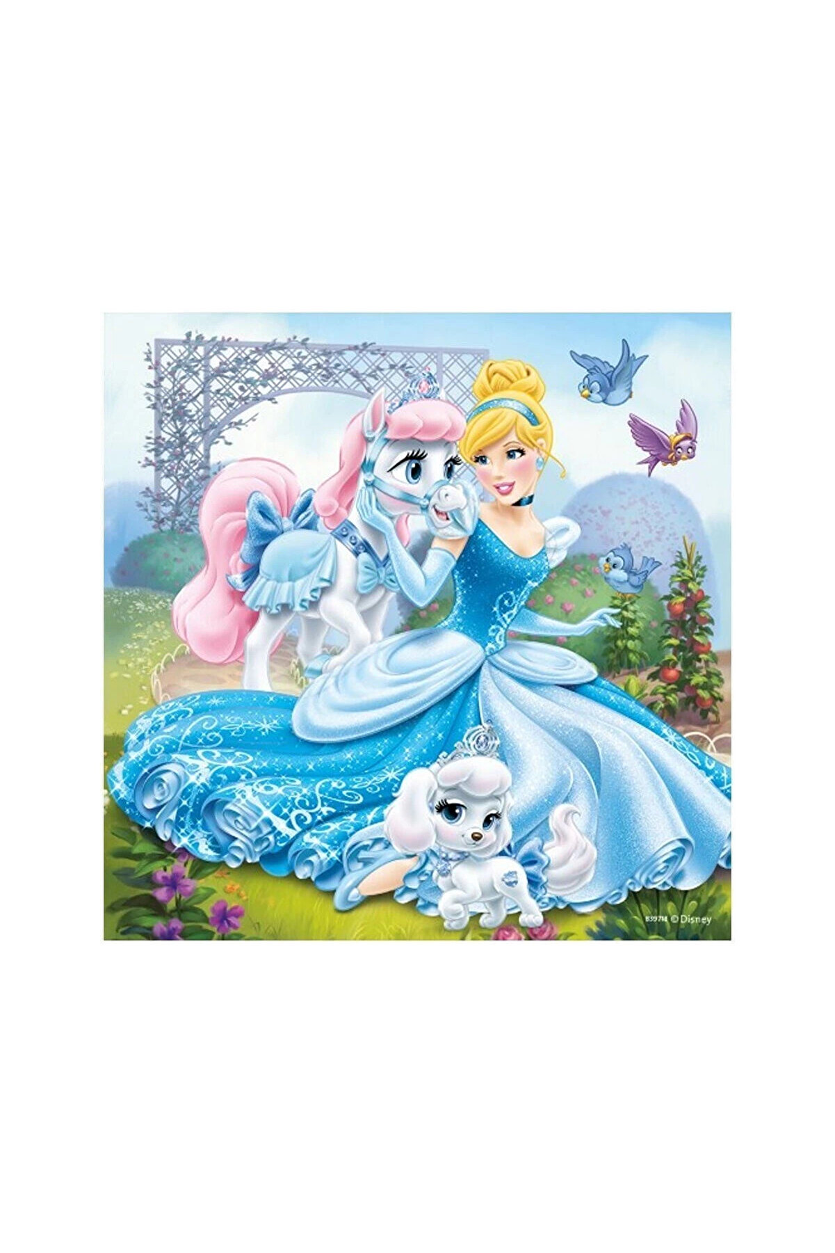 Art 93465 Palace Pets Belle, Ci̇nderella, Rapunzel 3X49 Parça Puzzle Lab