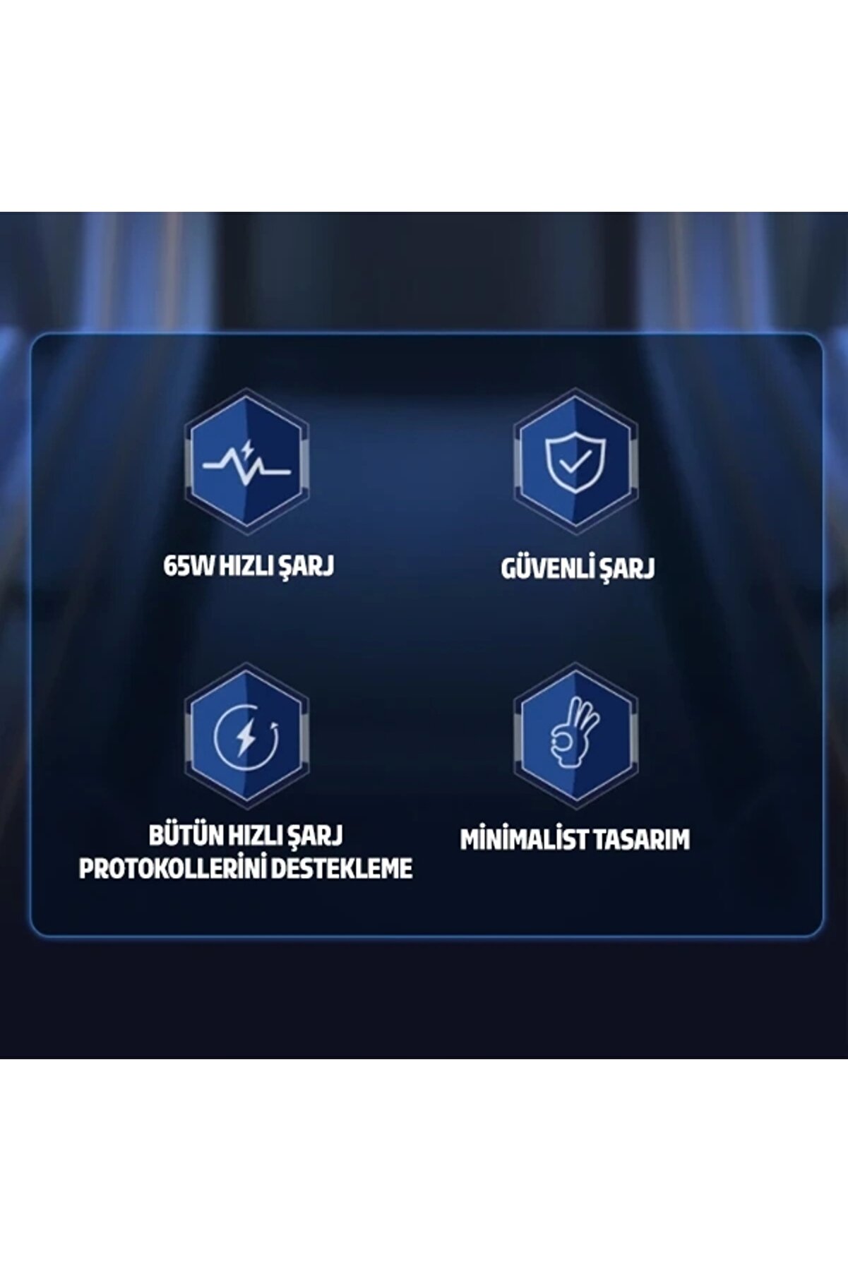 Kuulaa 65W Gan Pd Usb C Hızlı Şarj Aleti̇ 4.0 3.0 Qc4.0 Pd3.0 Hızlı Macbook Pro Şarj Aleti̇-(1903)